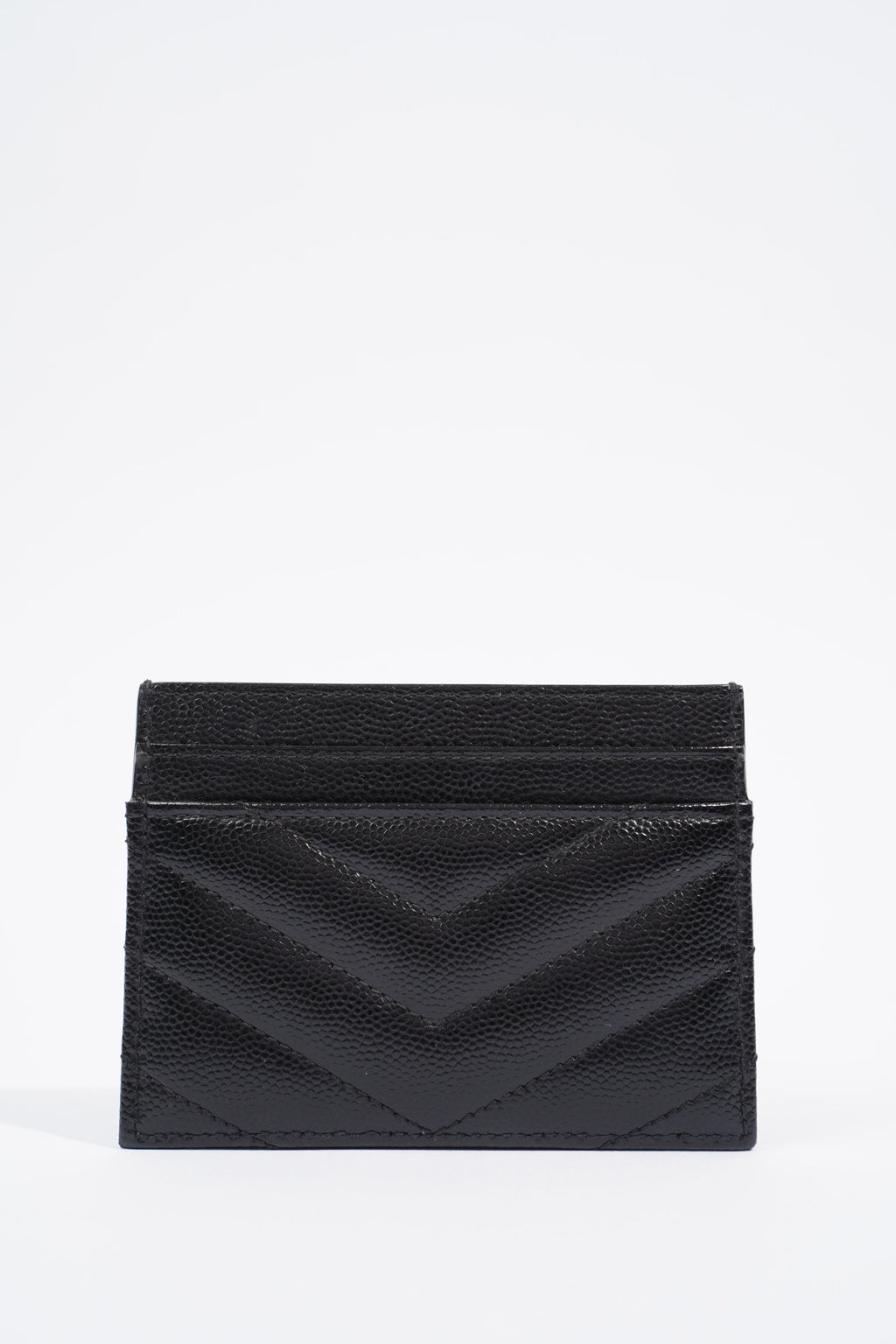 Saint Laurent Womens Card Holder Black Leather