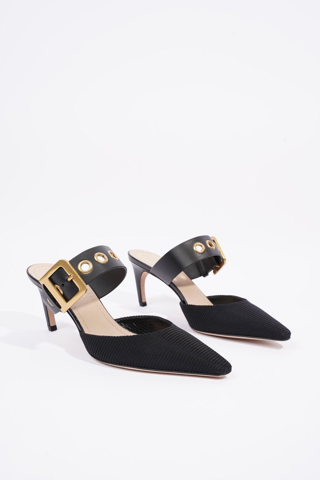 Christian Dior Womens D-Dior Pump 65 Black / Gold EU 38 / UK 5