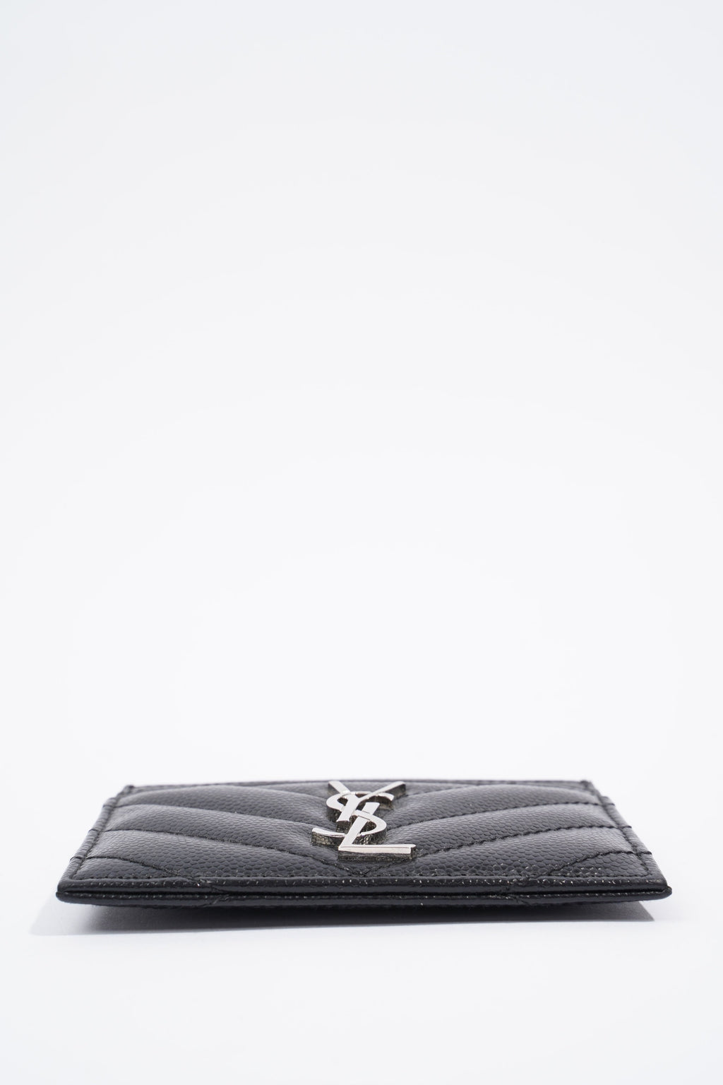 Saint Laurent Womens Card Holder Black Leather