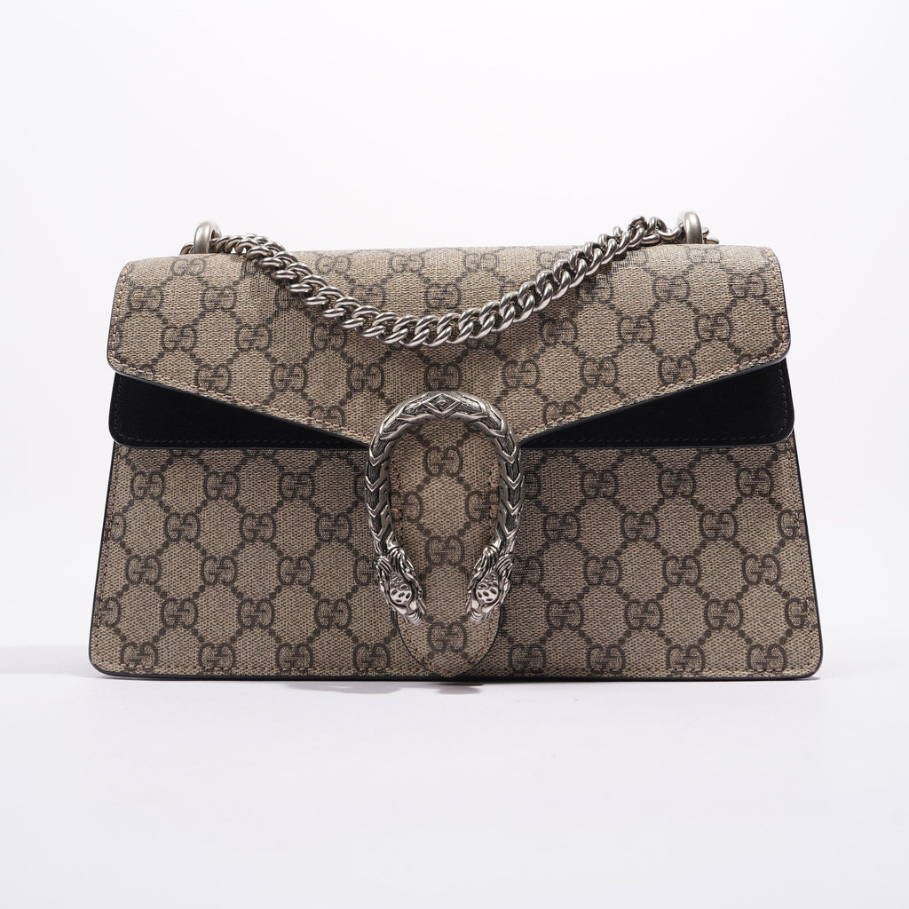 Gucci Womens Dionysus GG Bag Brown Canvas Medium