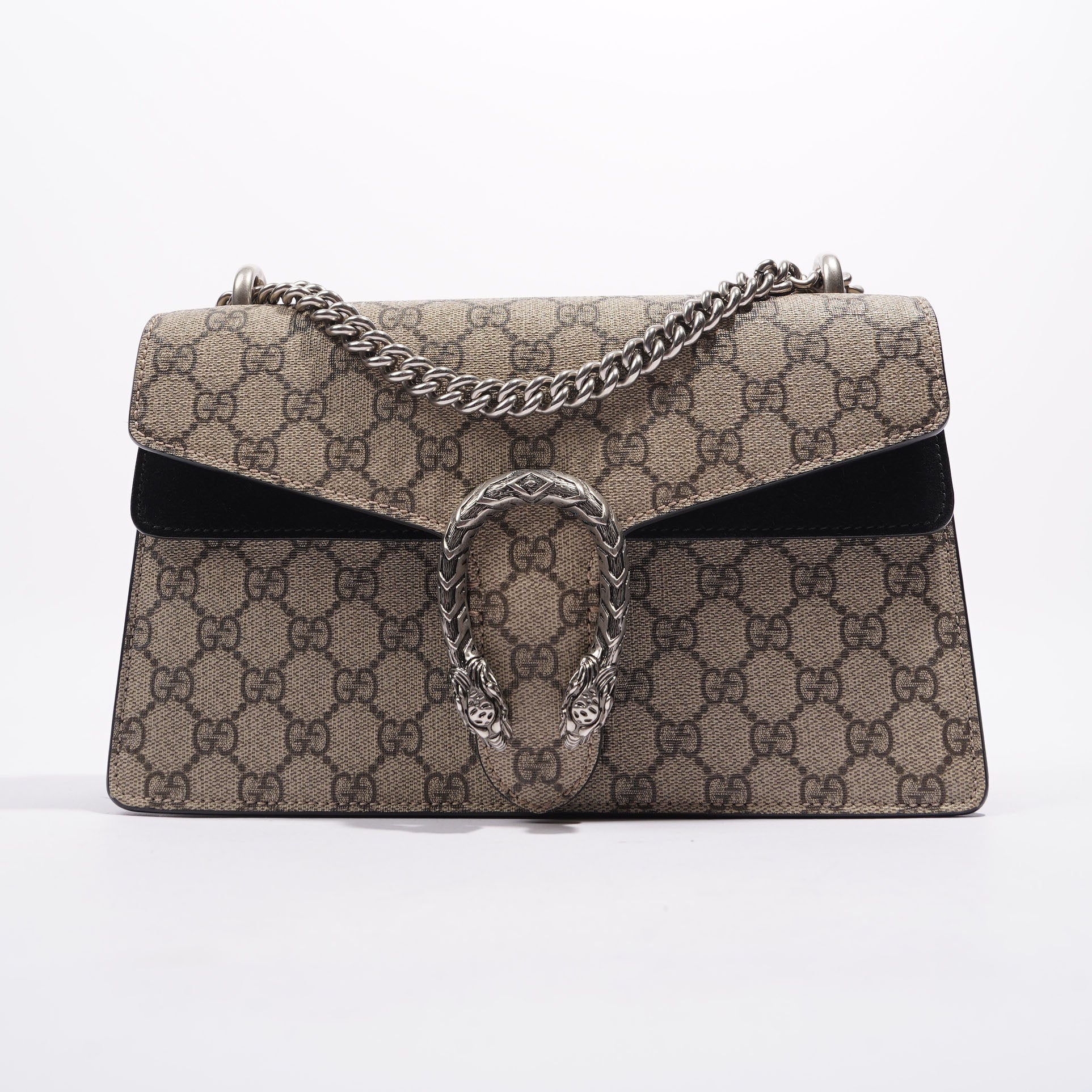 Gucci Womens Dionysus GG Bag Brown Canvas Medium