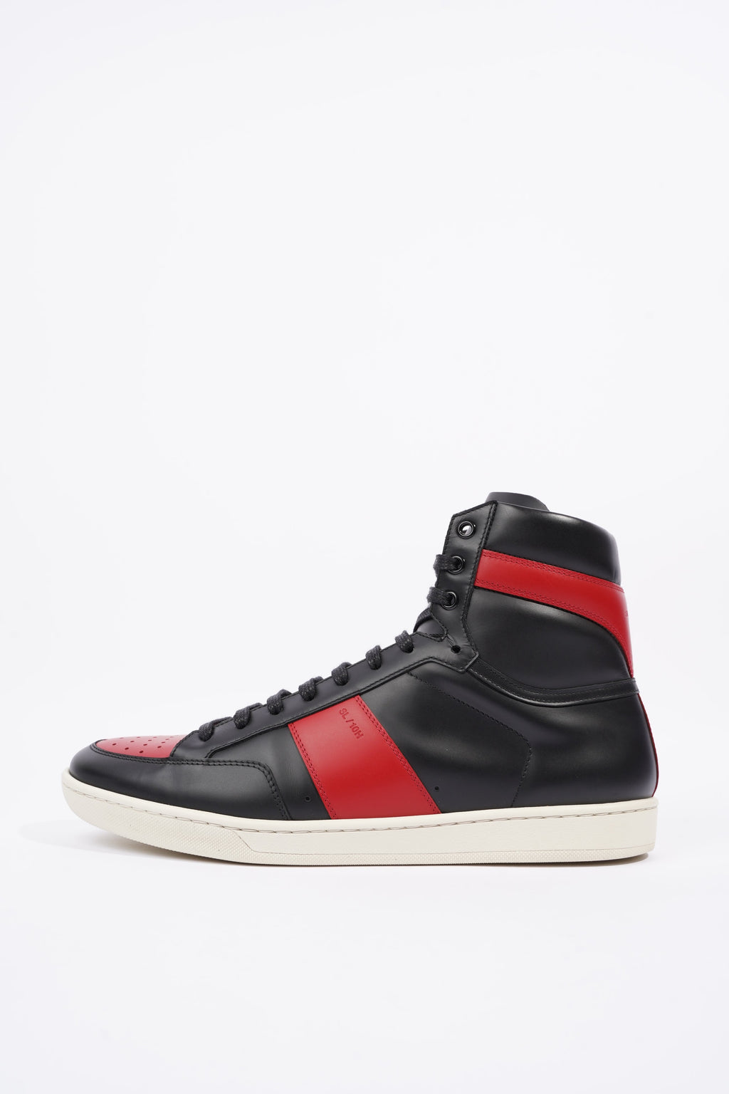 Saint Laurent Mens YSL10 High Sneaker Black / Red EU 44 / UK 10