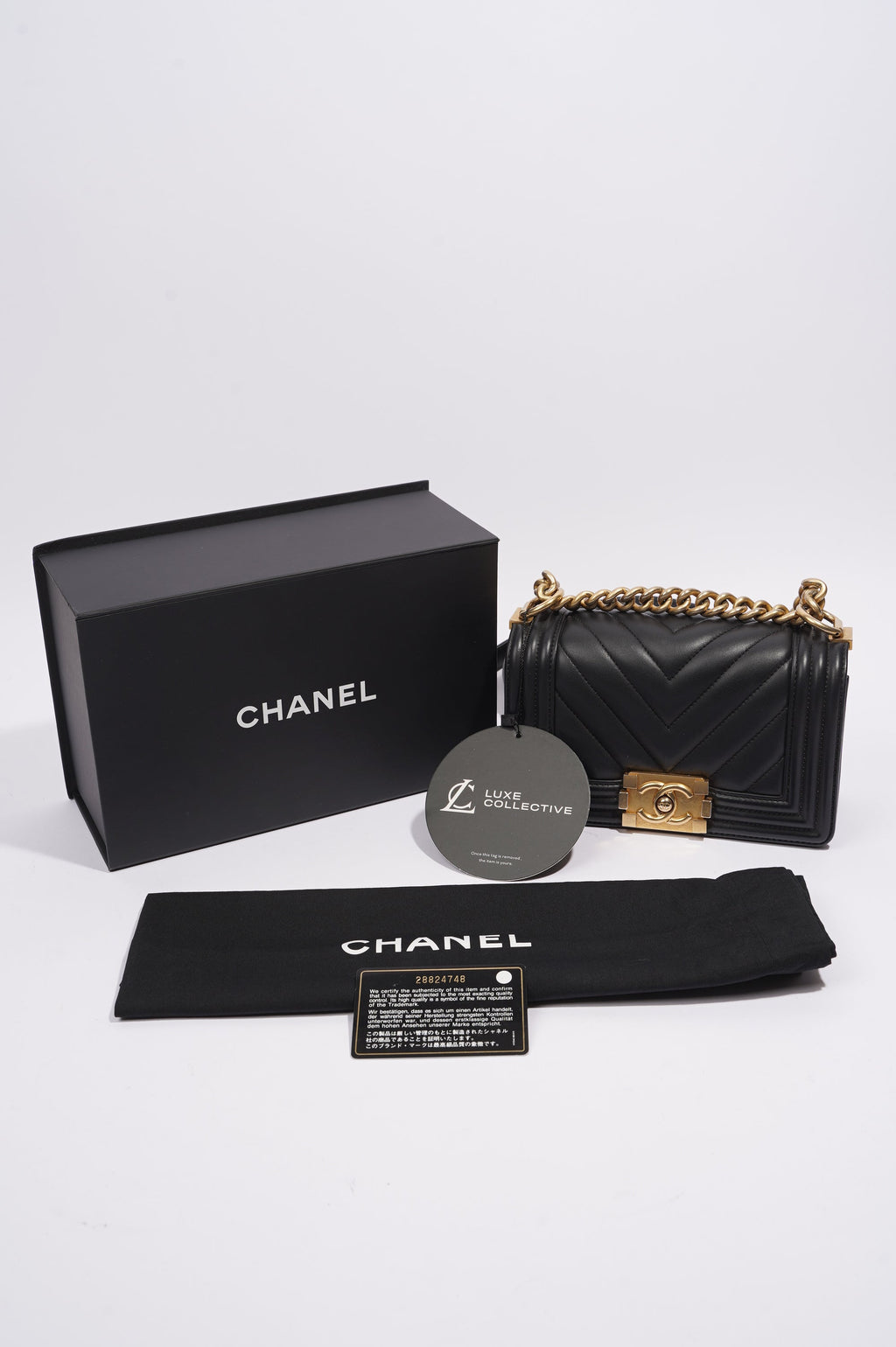 Chanel Boy Bag Black Lambskin Small