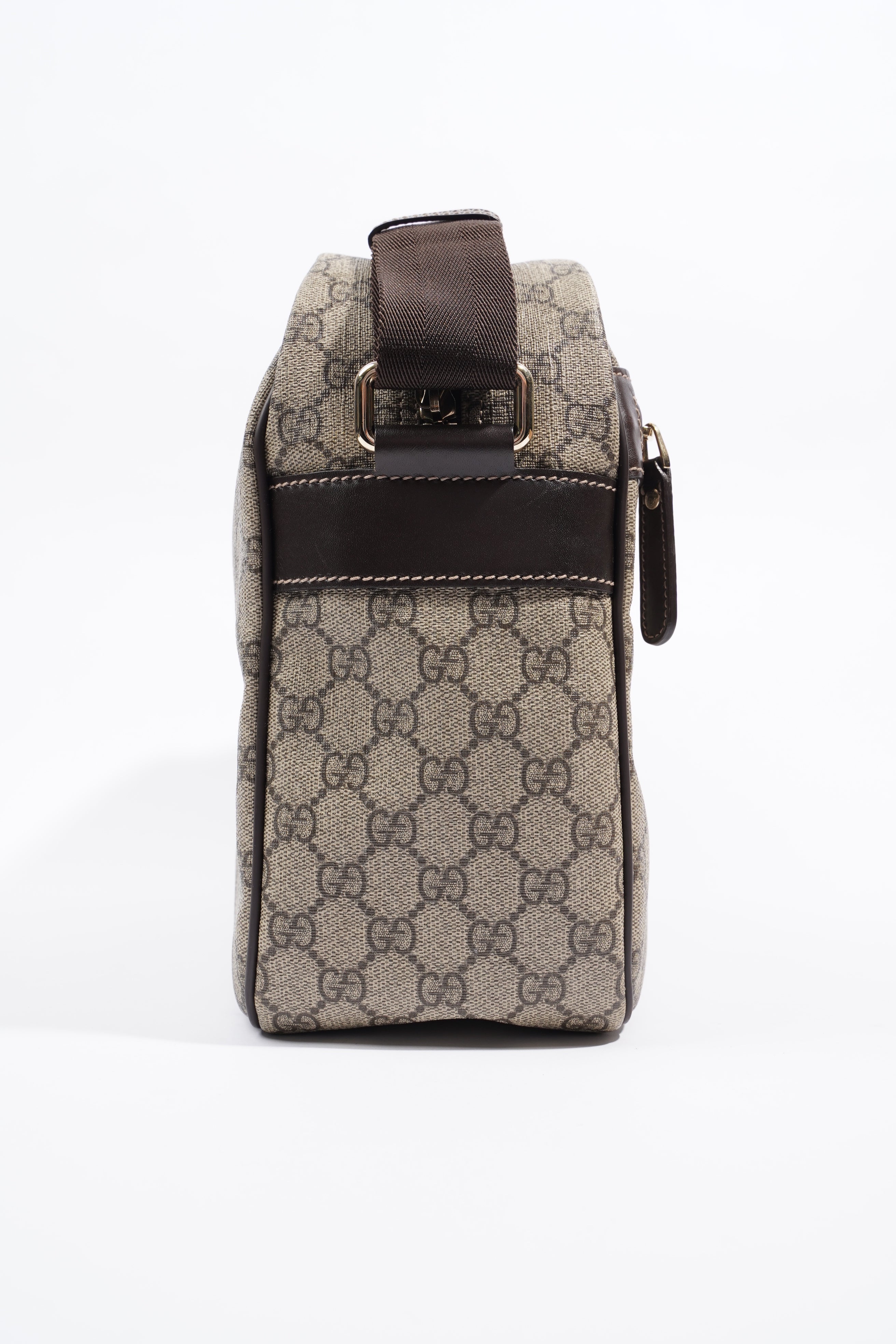 Gucci Womens Camera GG Bag Supreme Canvas Large