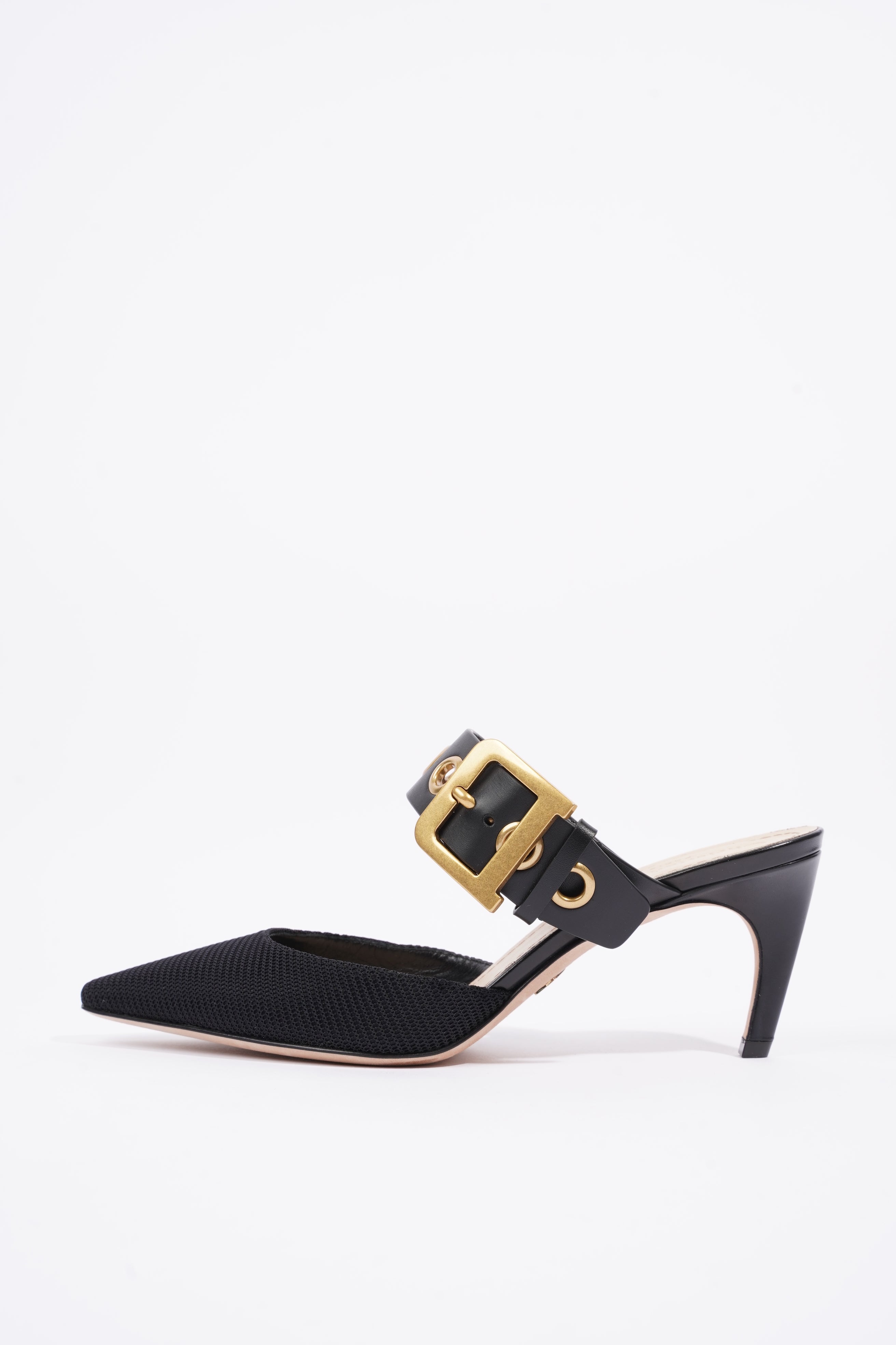 Christian Dior Womens D-Dior Pump 65 Black / Gold EU 38 / UK 5