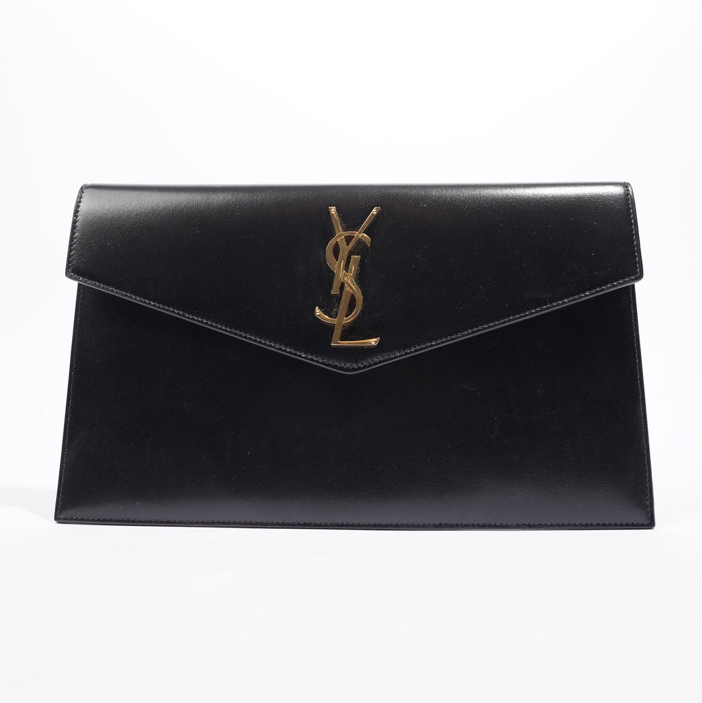Saint Laurent Uptown Pouch Black Leather