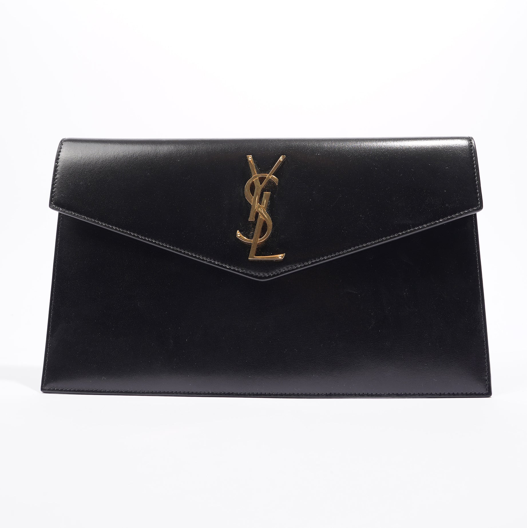 Saint Laurent Uptown Pouch Black Leather