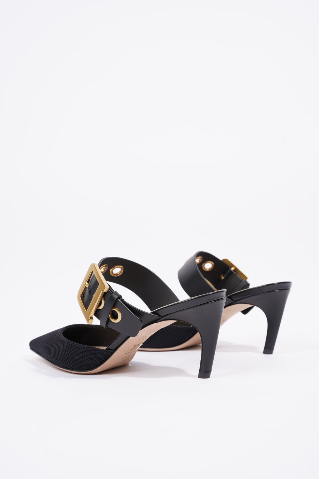 Christian Dior Womens D-Dior Pump 65 Black / Gold EU 38 / UK 5