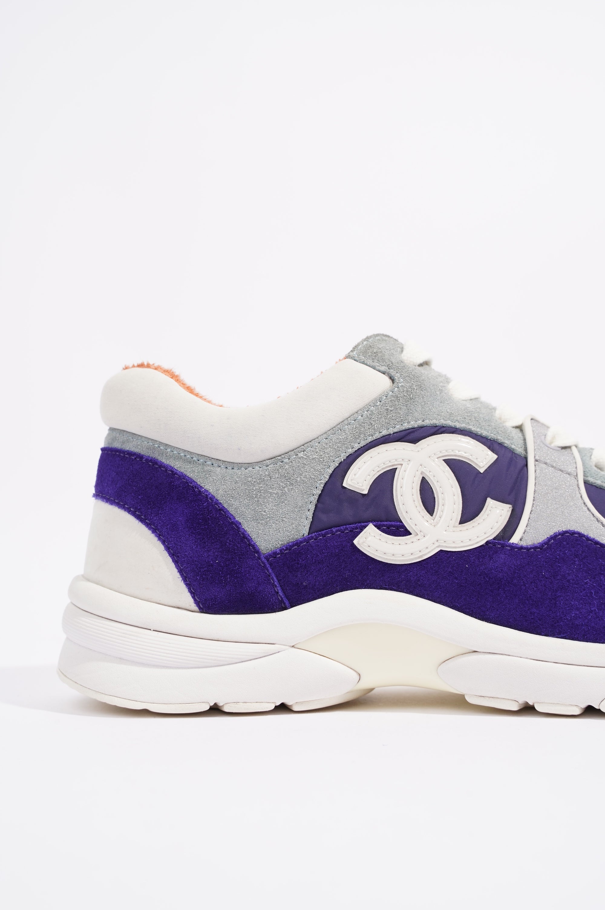Chanel Womens CC Logo Blue / White EU 38 / UK 5