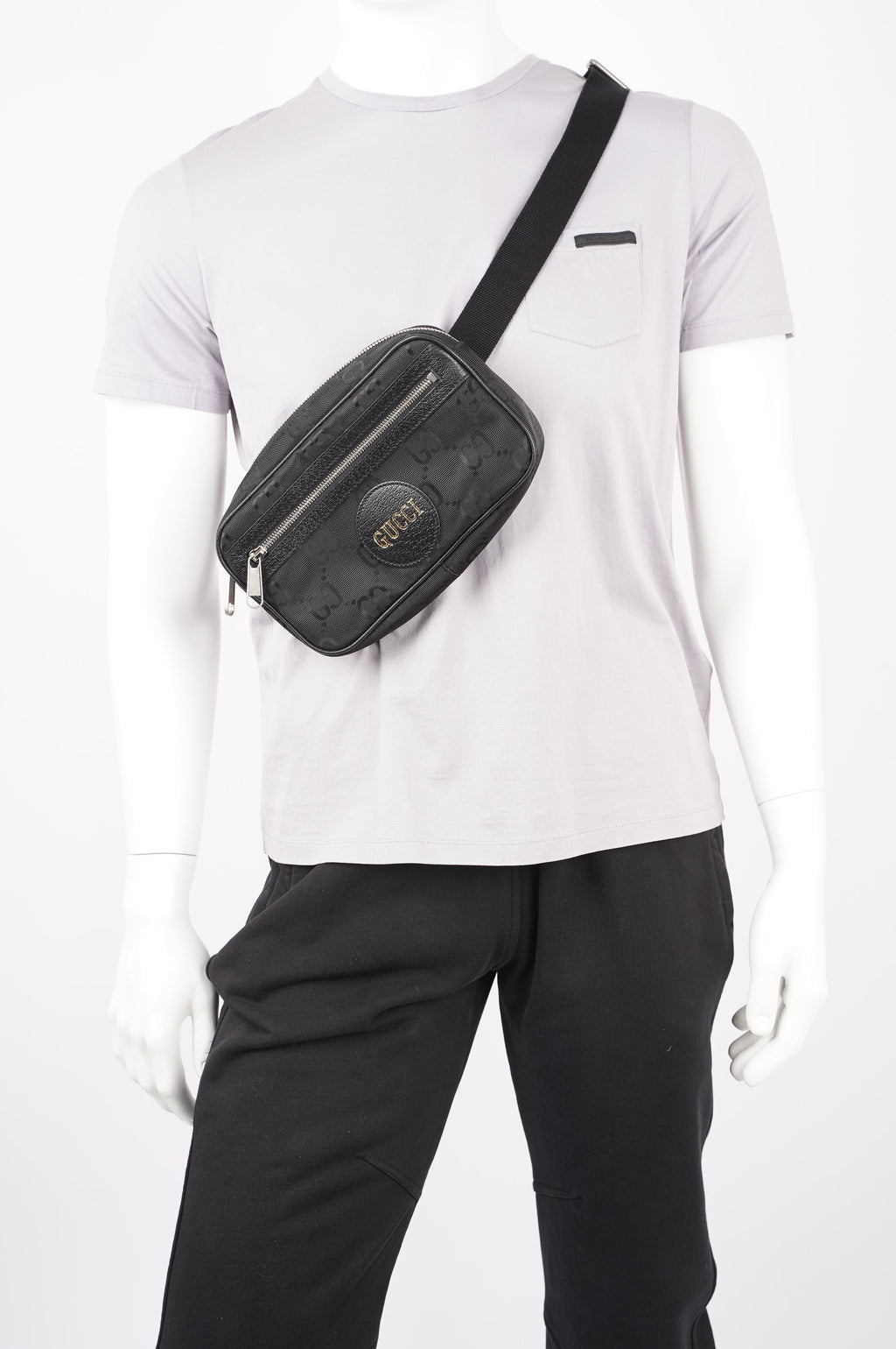 Gucci Mens Off The Grid Belt Bag Black