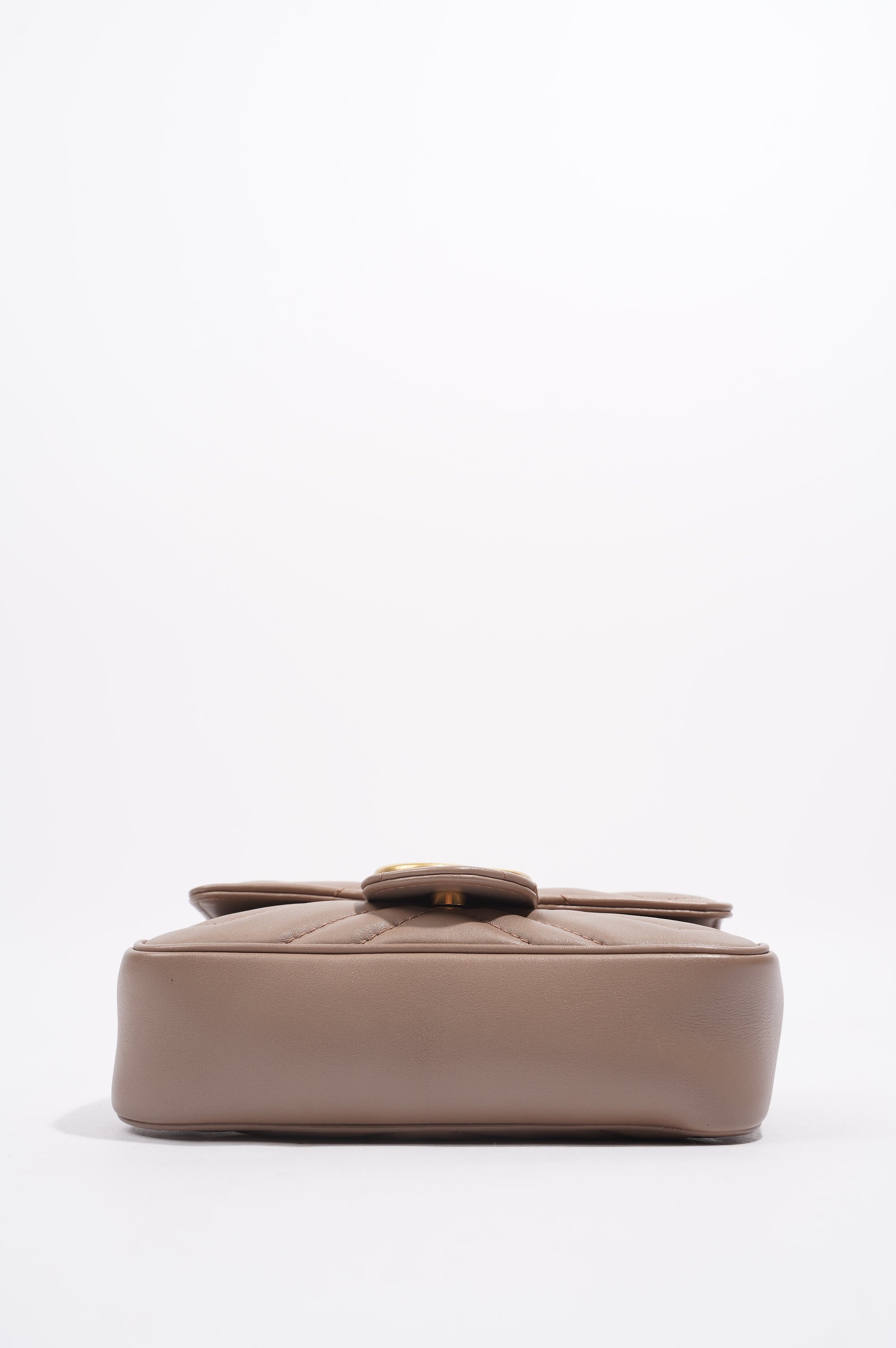 Gucci Womens GG Marmont Matelasse Pink Leather Super Mini