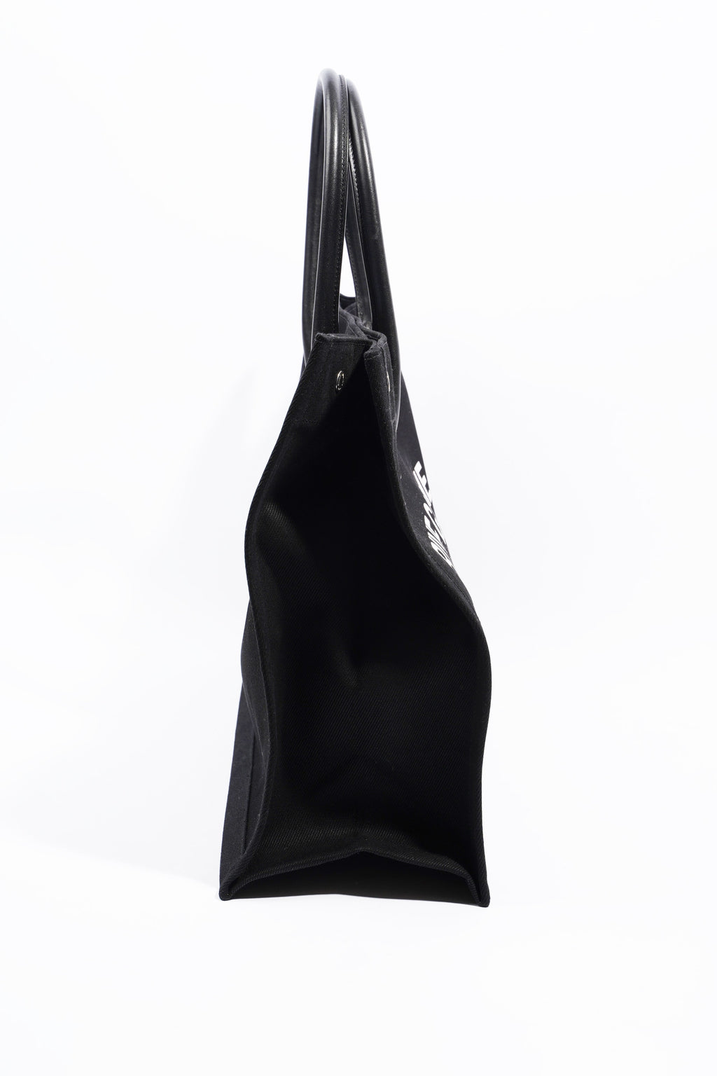 Saint Laurent Rive Gauche Tote Black Canvas Large