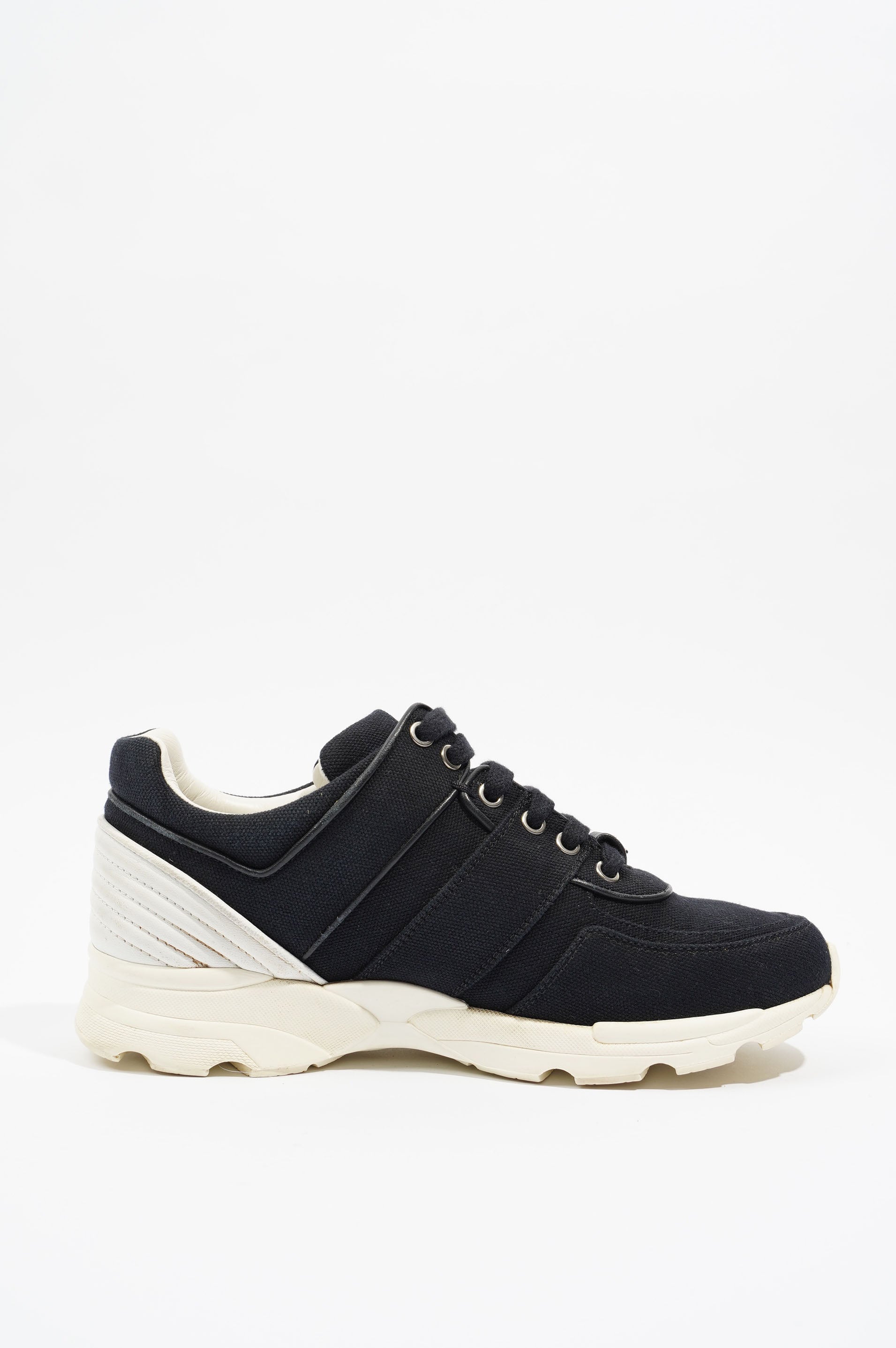 Chanel Womens Tennis Trainer Black / White EU 37 / UK 4