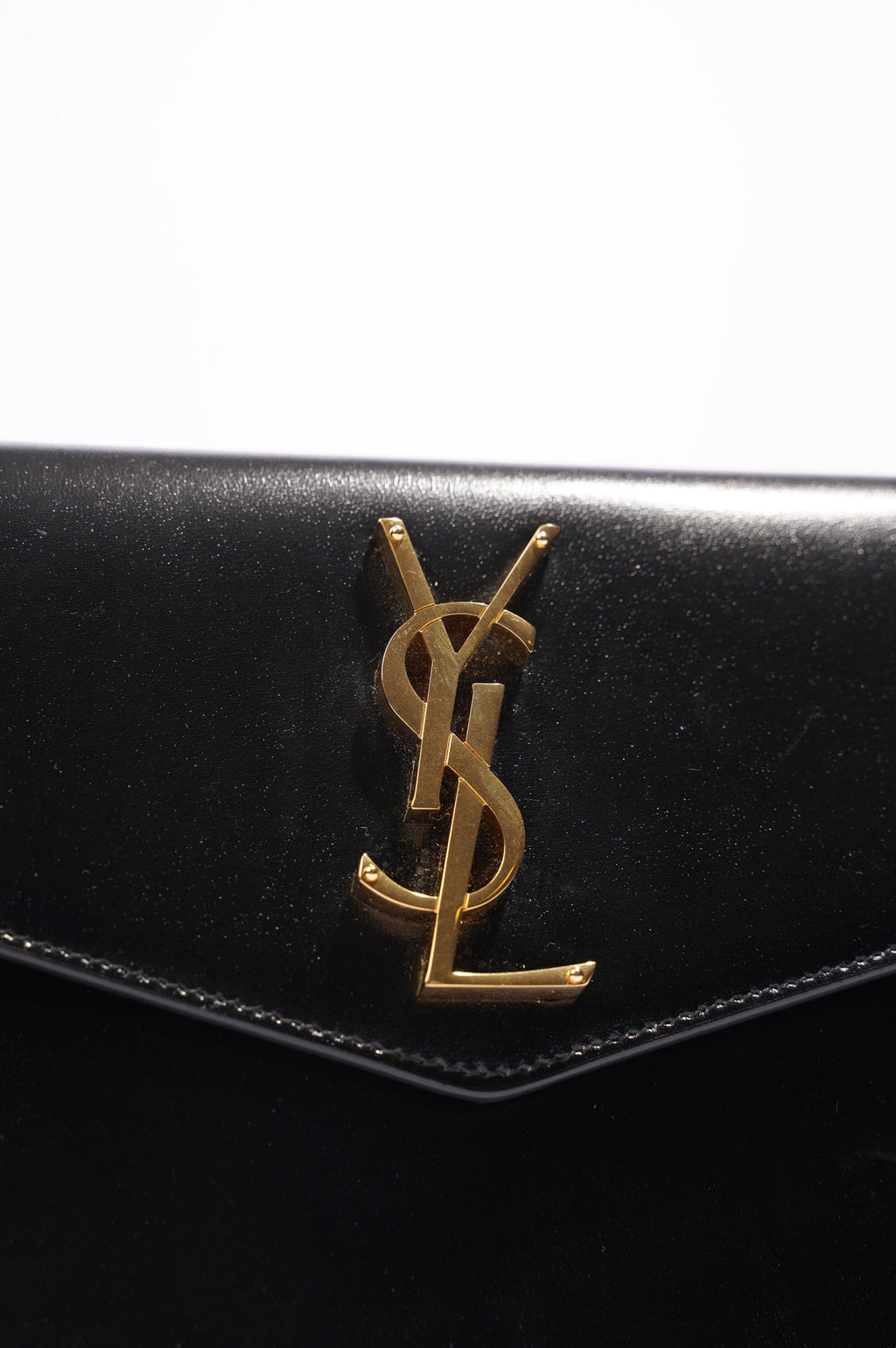 Saint Laurent Uptown Pouch Black Leather