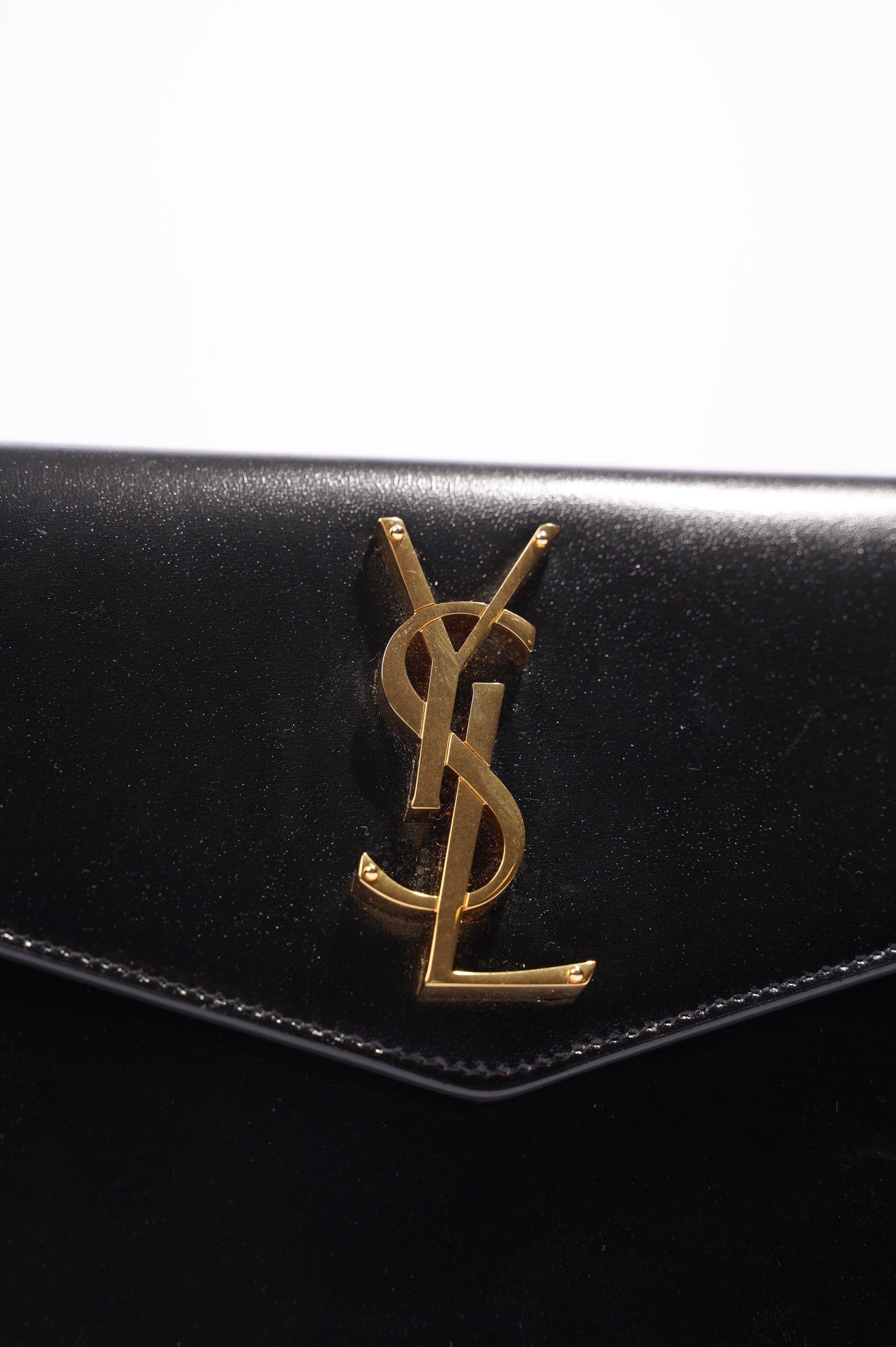 Saint Laurent Uptown Pouch Black Leather