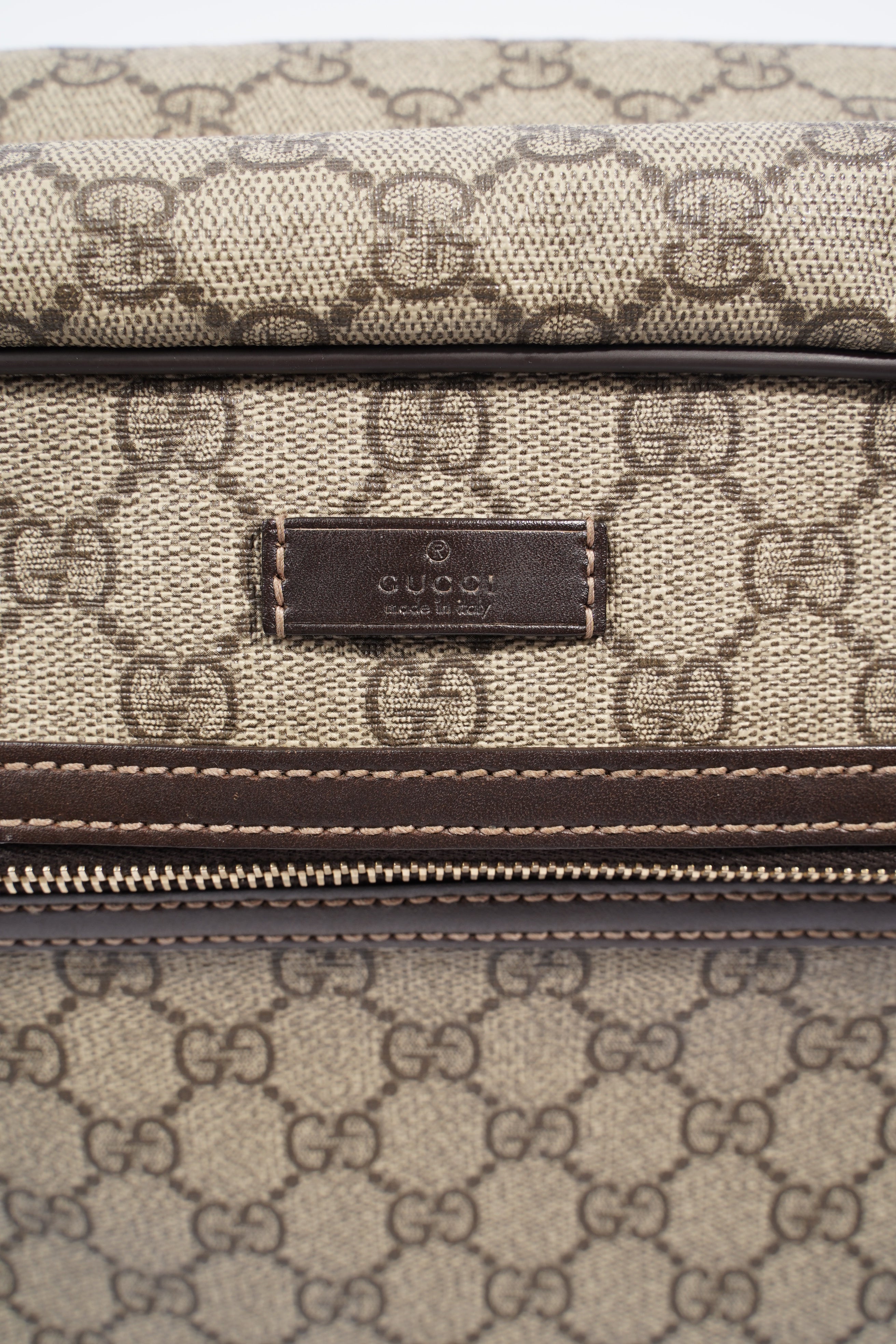 Gucci Womens Camera GG Bag Supreme Canvas Large