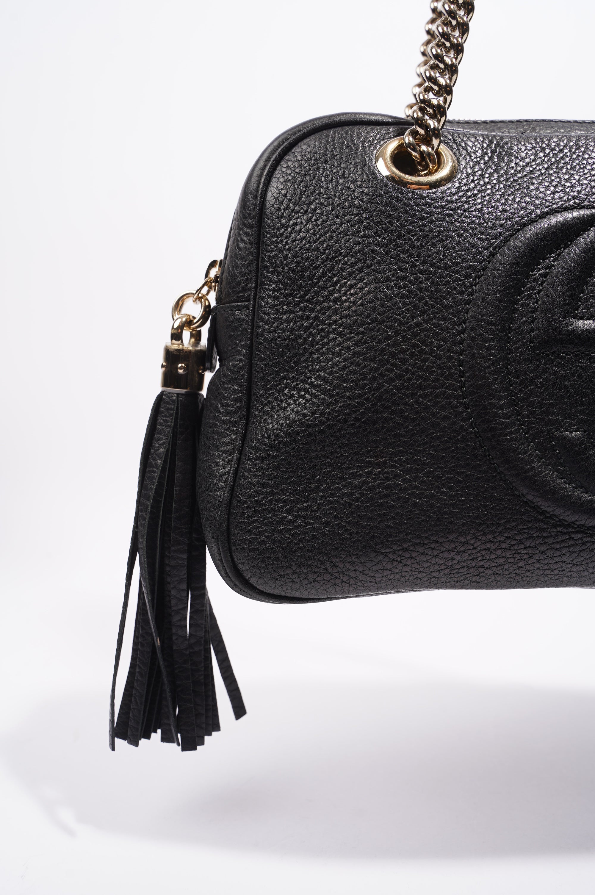 Gucci Soho Chain Bag Black Leather Medium