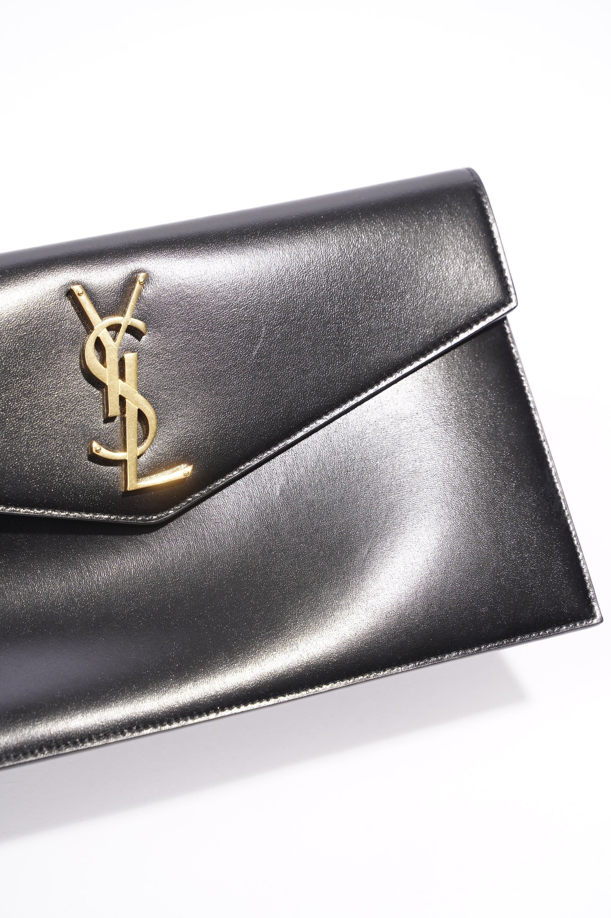Saint Laurent Uptown Pouch Black Leather