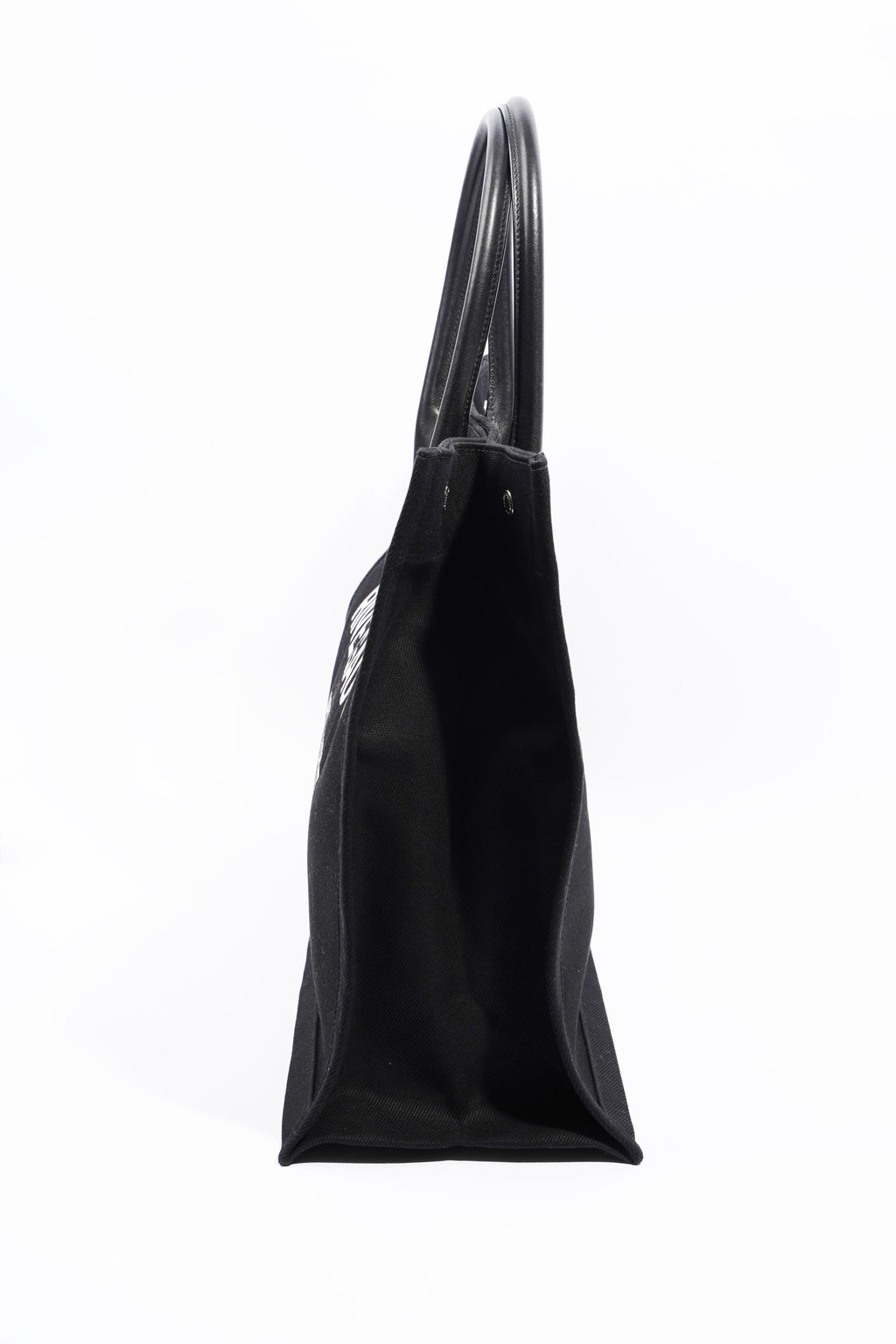 Saint Laurent Rive Gauche Tote Black Canvas Large