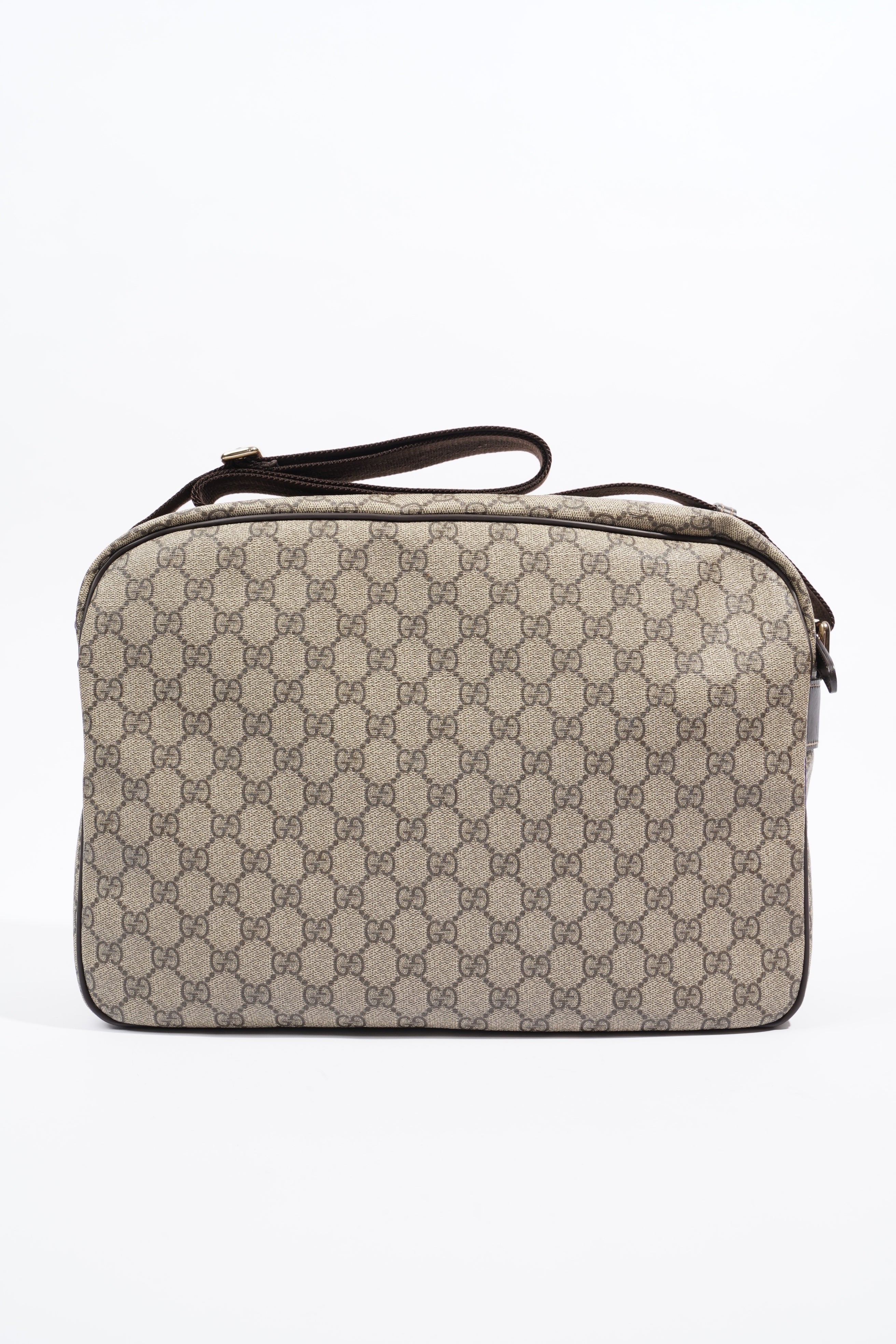 Gucci Womens Camera GG Bag Supreme Canvas Large