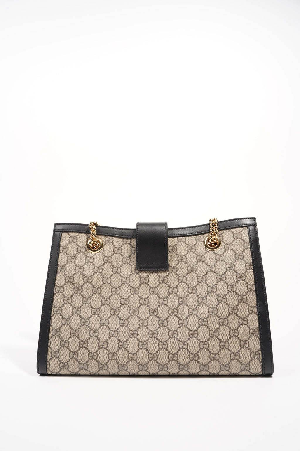 Gucci Womens Padlock Bag Supreme Black Medium