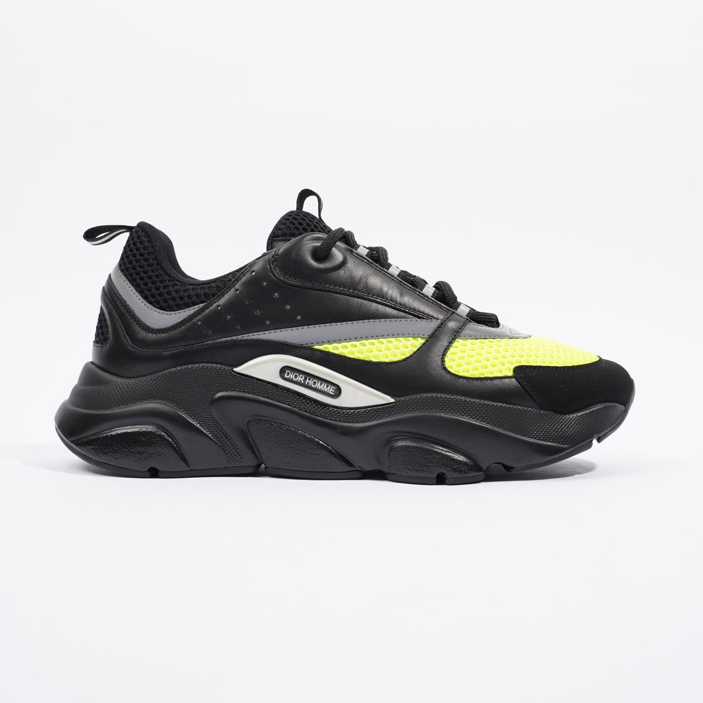 Christian Dior Mens B22 Black / Yellow EU 42 / UK 8