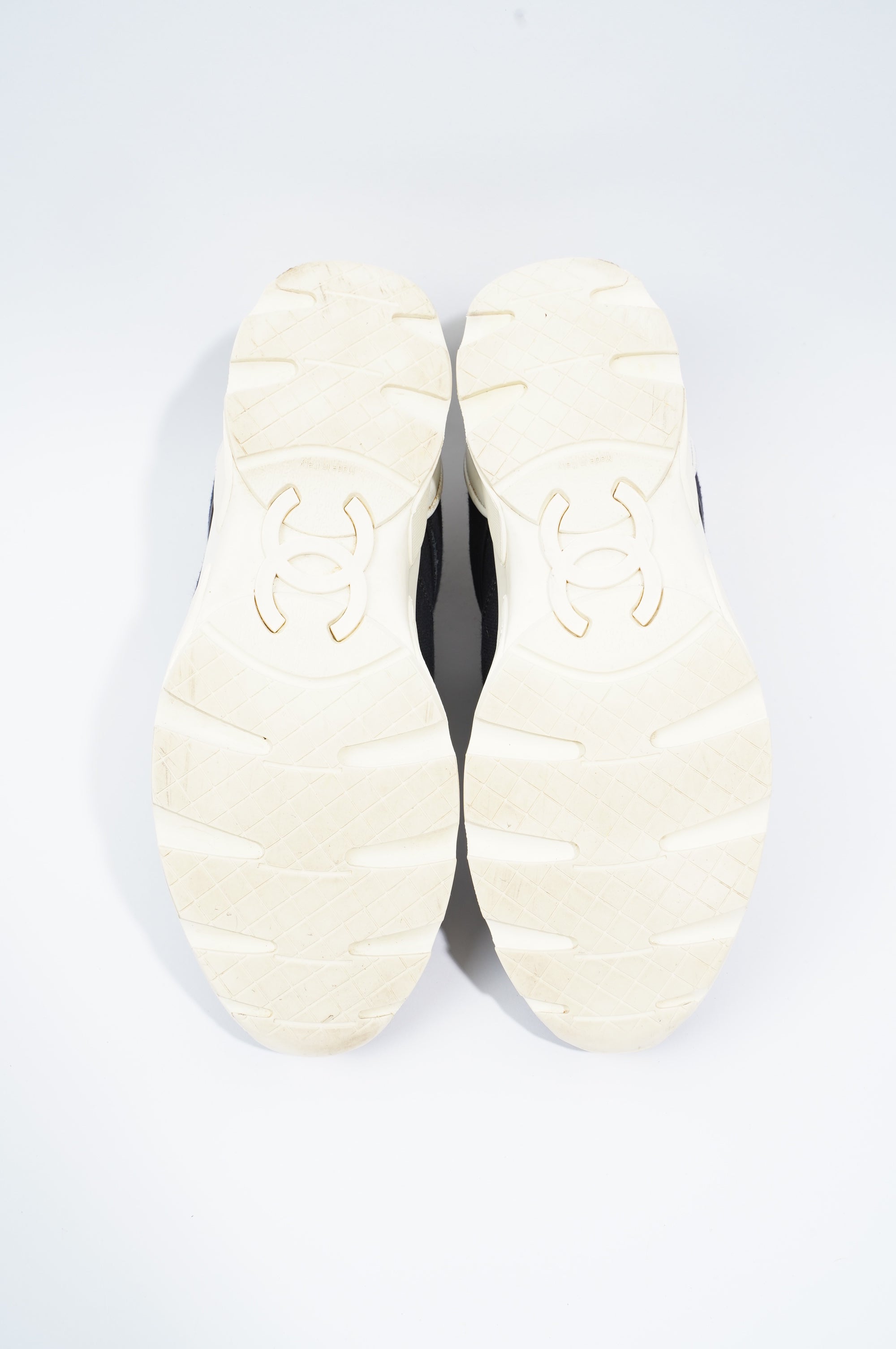 Chanel Womens Tennis Trainer Black / White EU 37 / UK 4