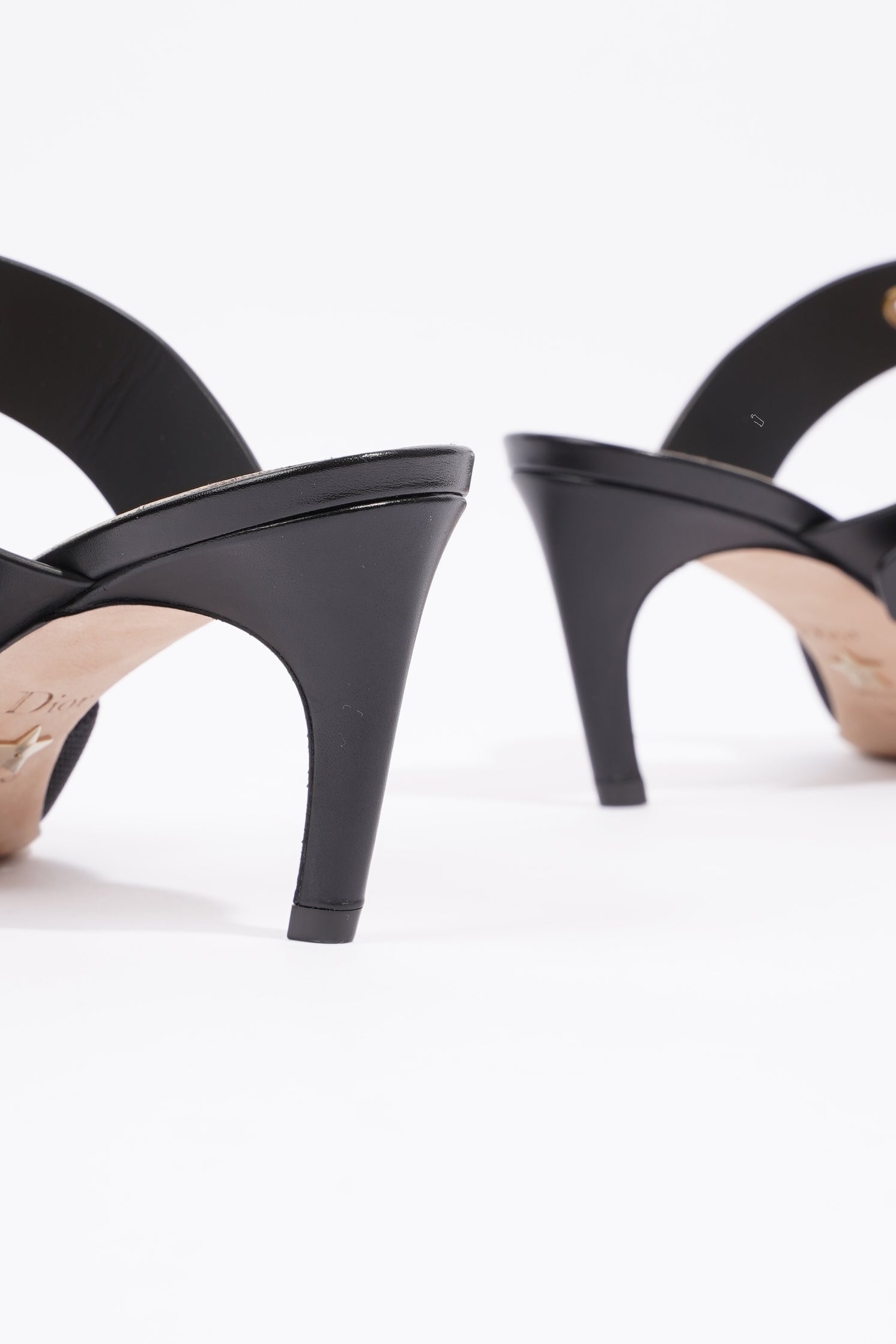 Christian Dior Womens D-Dior Pump 65 Black / Gold EU 38 / UK 5