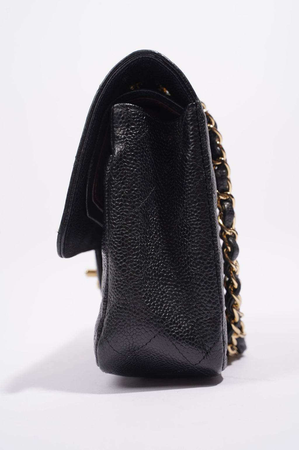 Chanel Womens Classic Flap Black Caviar Medium