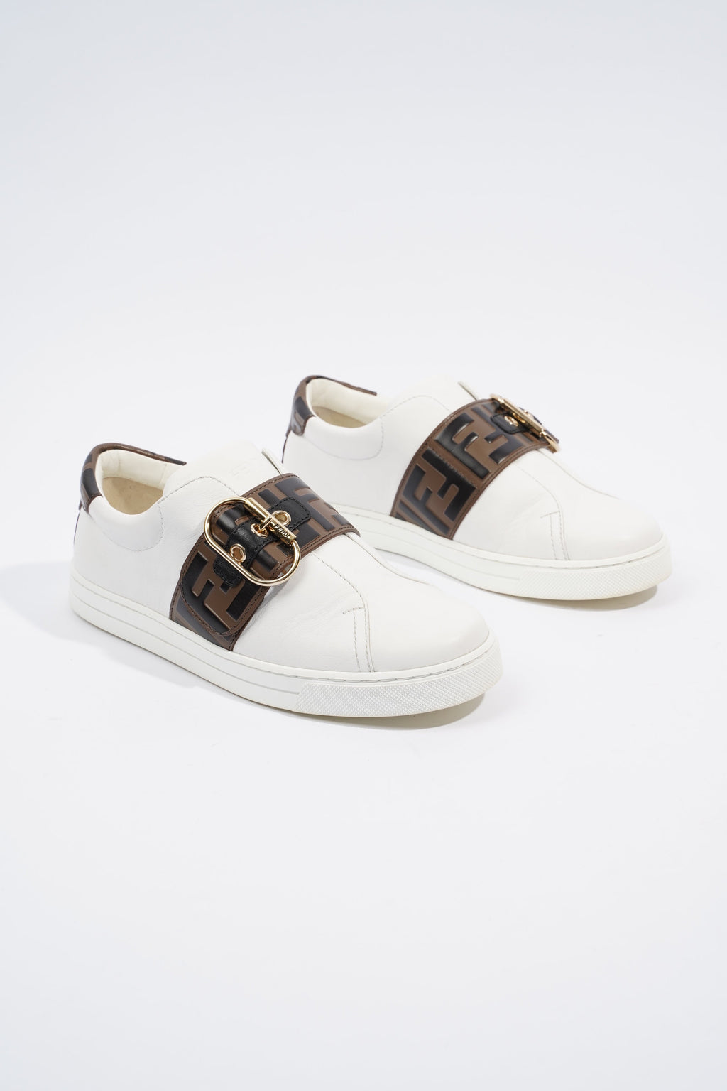 Fendi FF Band Tennis Sneaker White Zucca EU 36 / UK 3