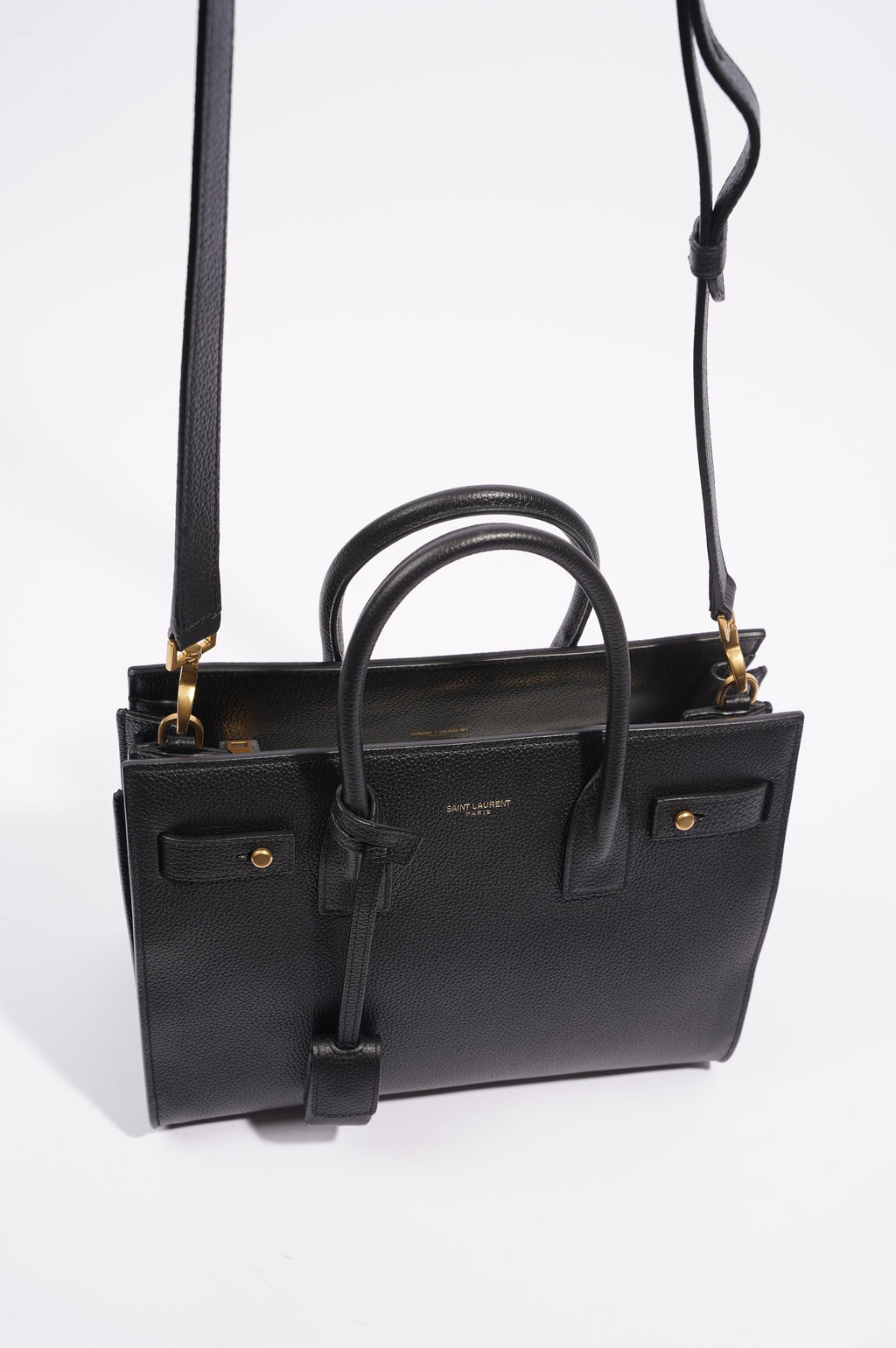 Saint Laurent Womens Sac De Jour Black Baby