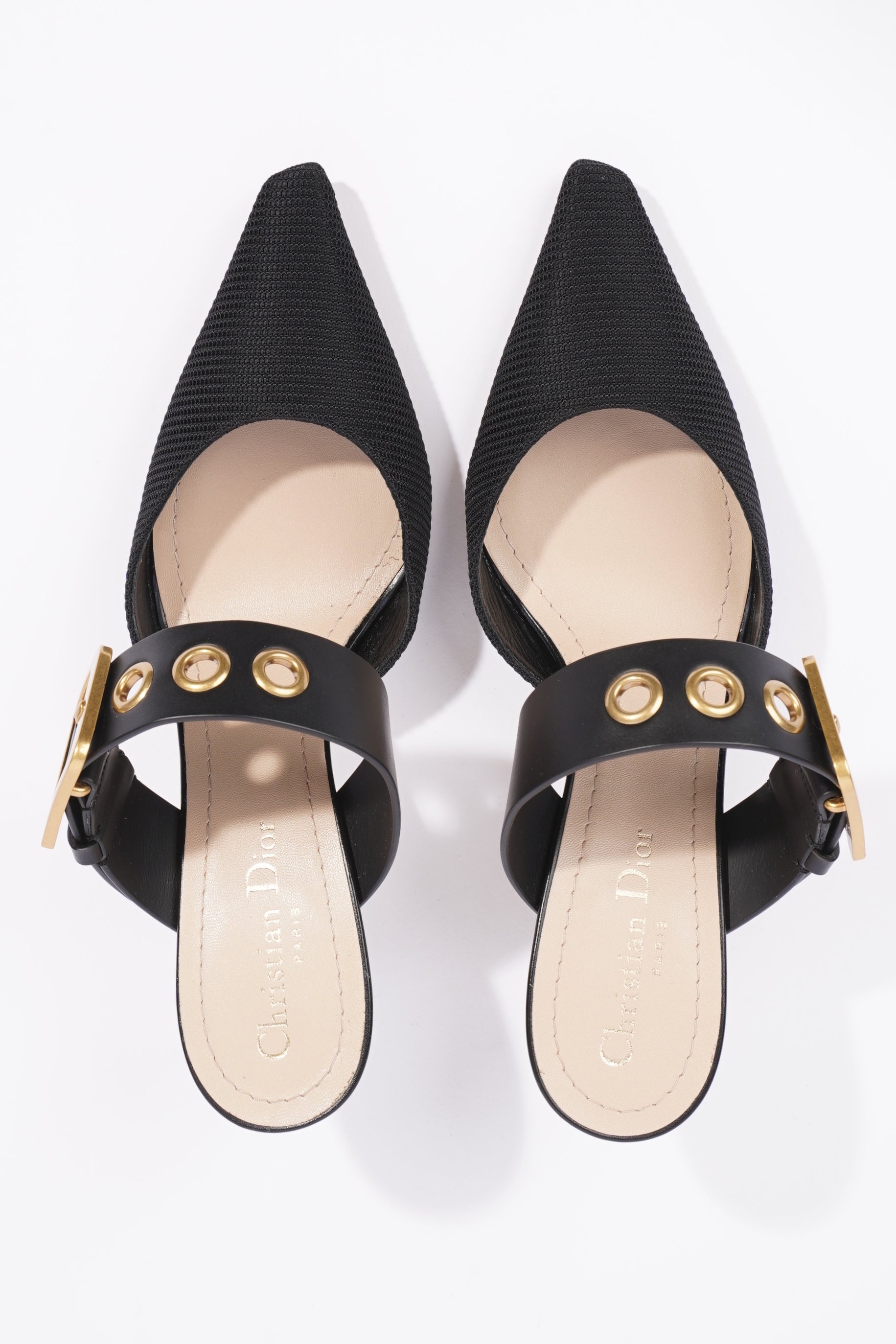 Christian Dior Womens D-Dior Pump 65 Black / Gold EU 38 / UK 5