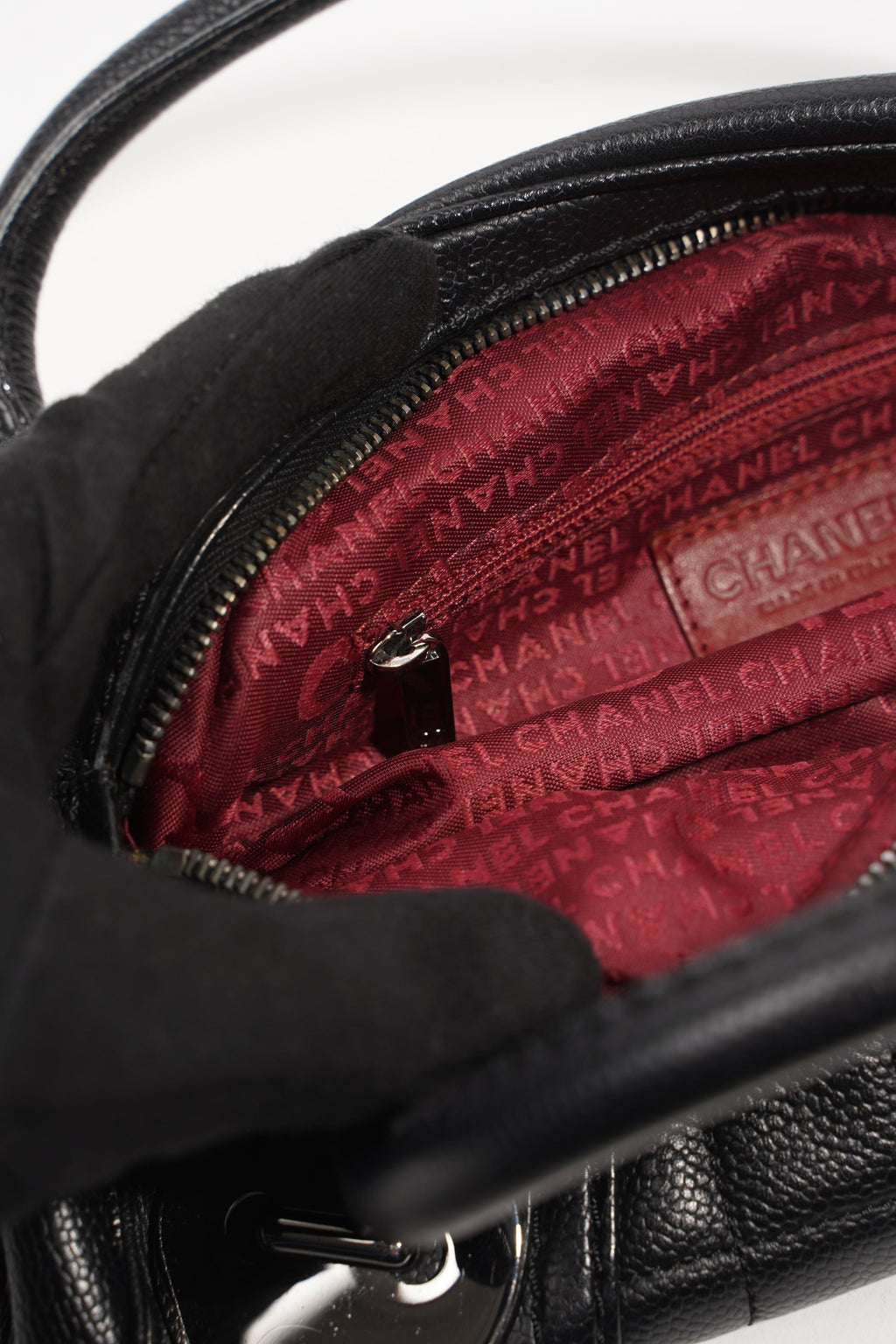 Chanel Womens Vintage Bowling Bag Mini