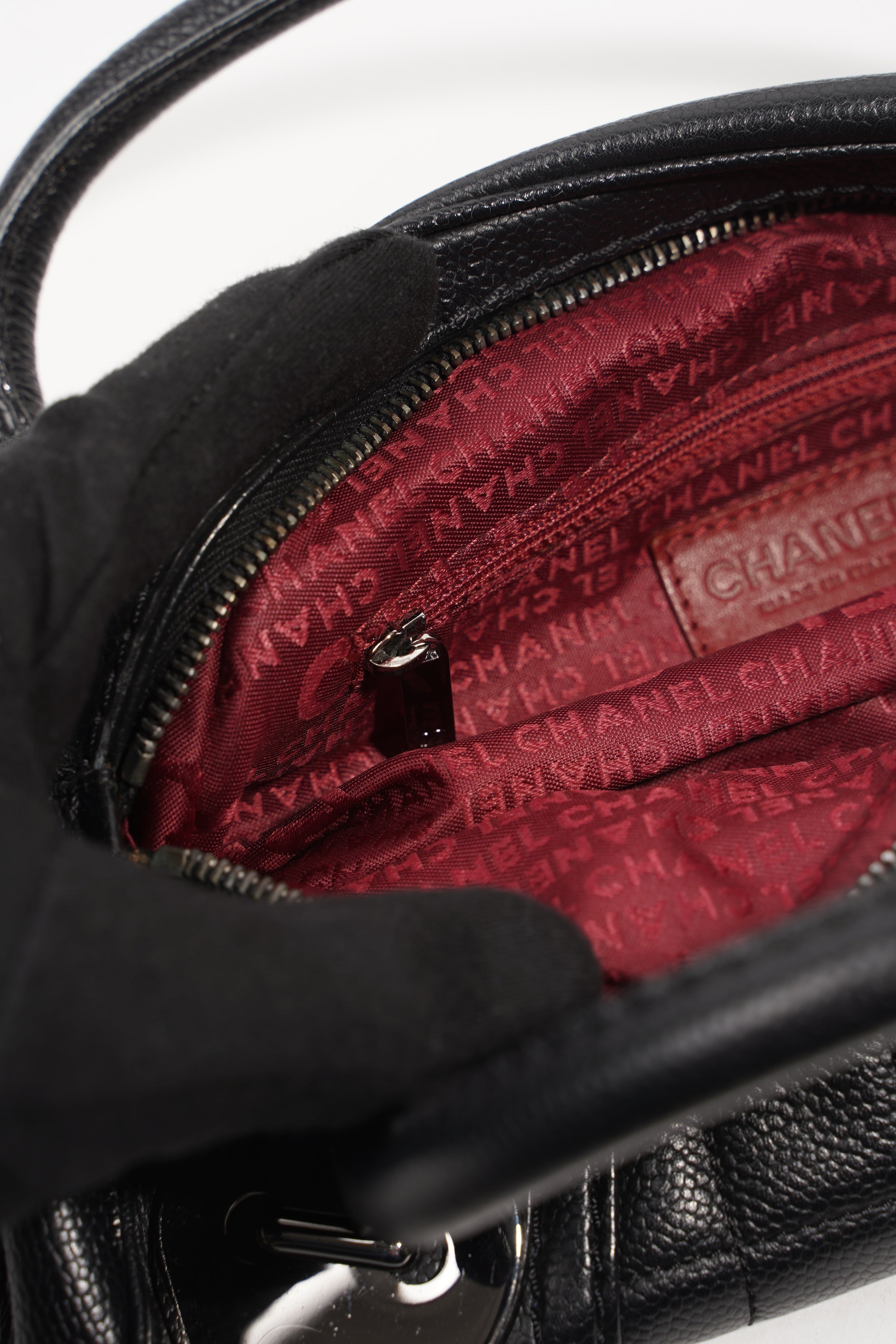 Chanel Womens Vintage Bowling Bag Mini