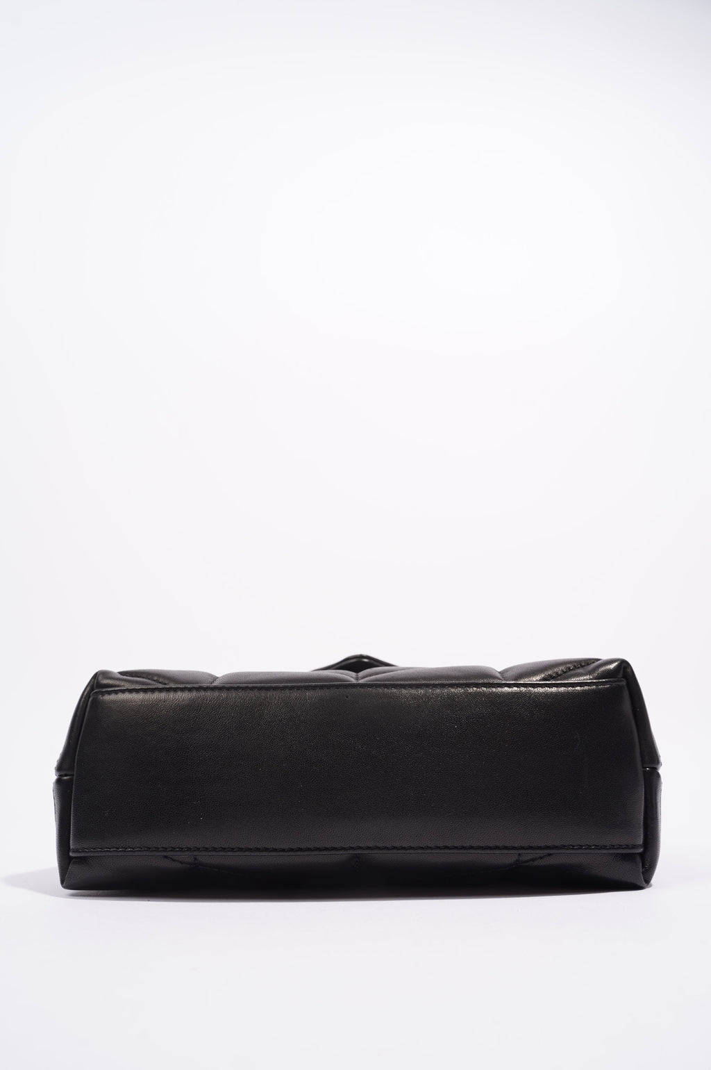 Saint Laurent Womens Lou Lou Puffer Crossbody Bag Black Leather Toy