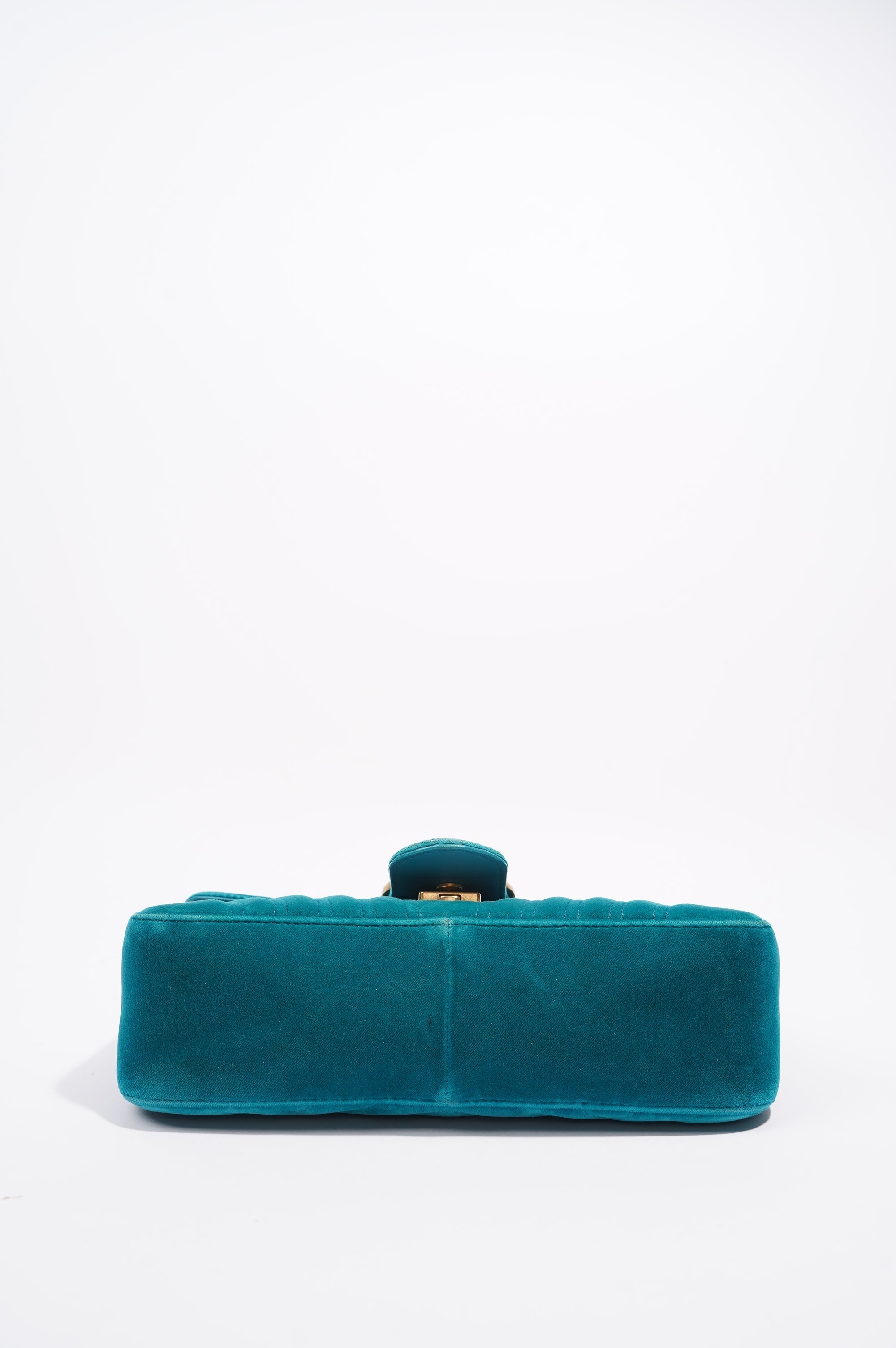 Gucci GG Marmont Flap Bag Green Velvet Small
