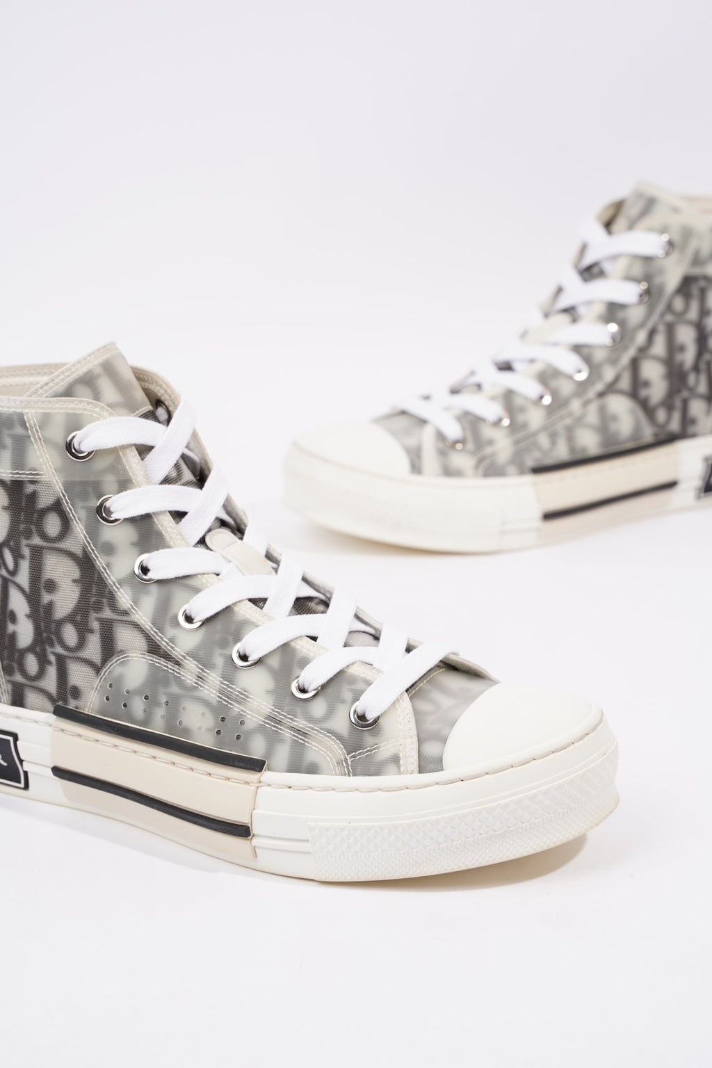 Christian Dior Womens B23 Grey Oblique EU 37.5 / UK 4.5