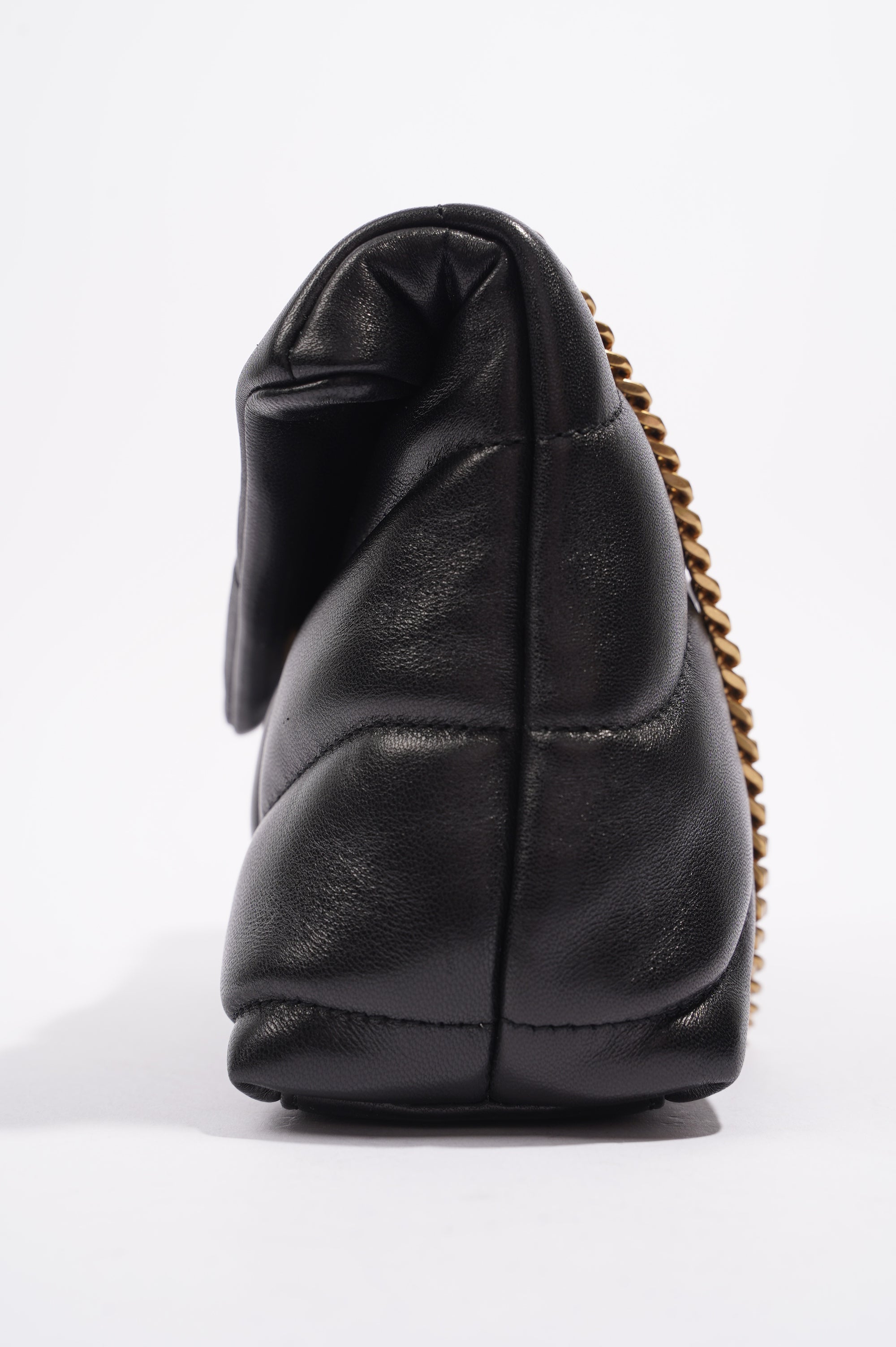 Saint Laurent Womens Loulou Toy Puffer Bag Black