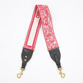 Christian Dior Toile De Jouy Strap Red Canvas
