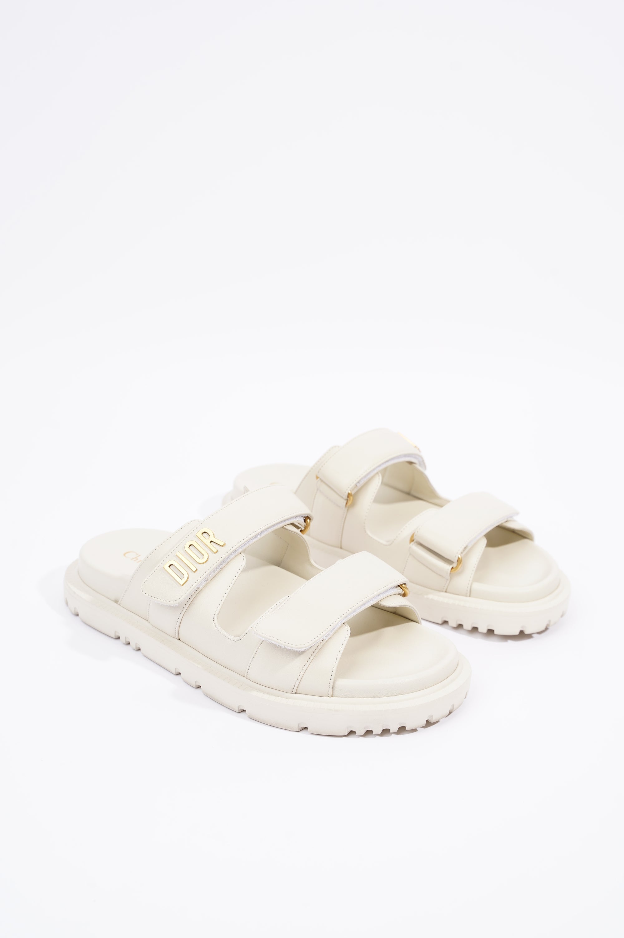 Christian Dior Womens Dioract Off White EU 37.5 / UK 4.5