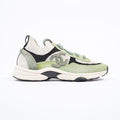Chanel Womens CC Runner Green / Black / White EU 39.5 / UK 6.5