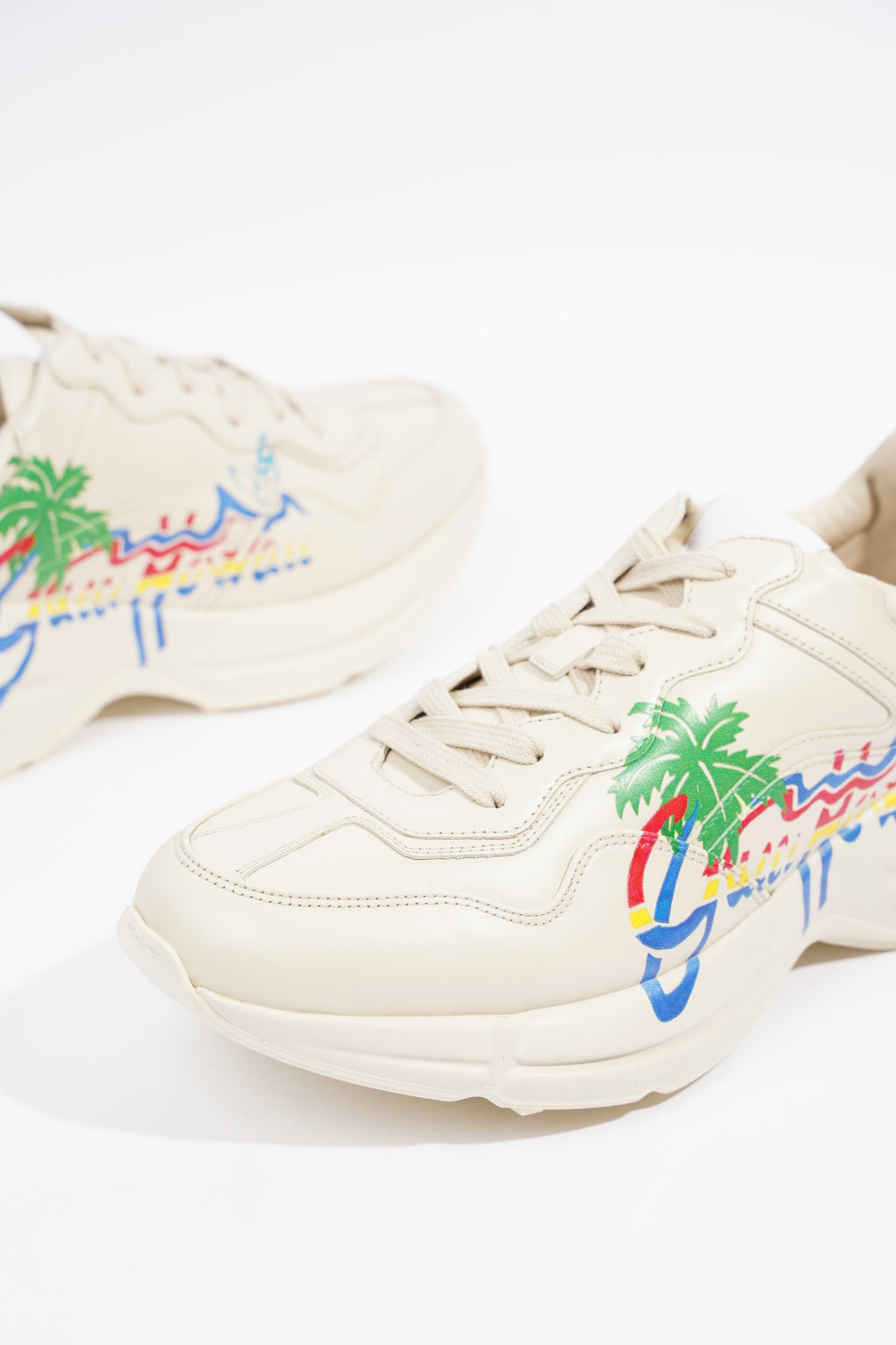 Gucci Mens Rhyton Ivory / Hawaii Print EU 42.5 / UK 8.5