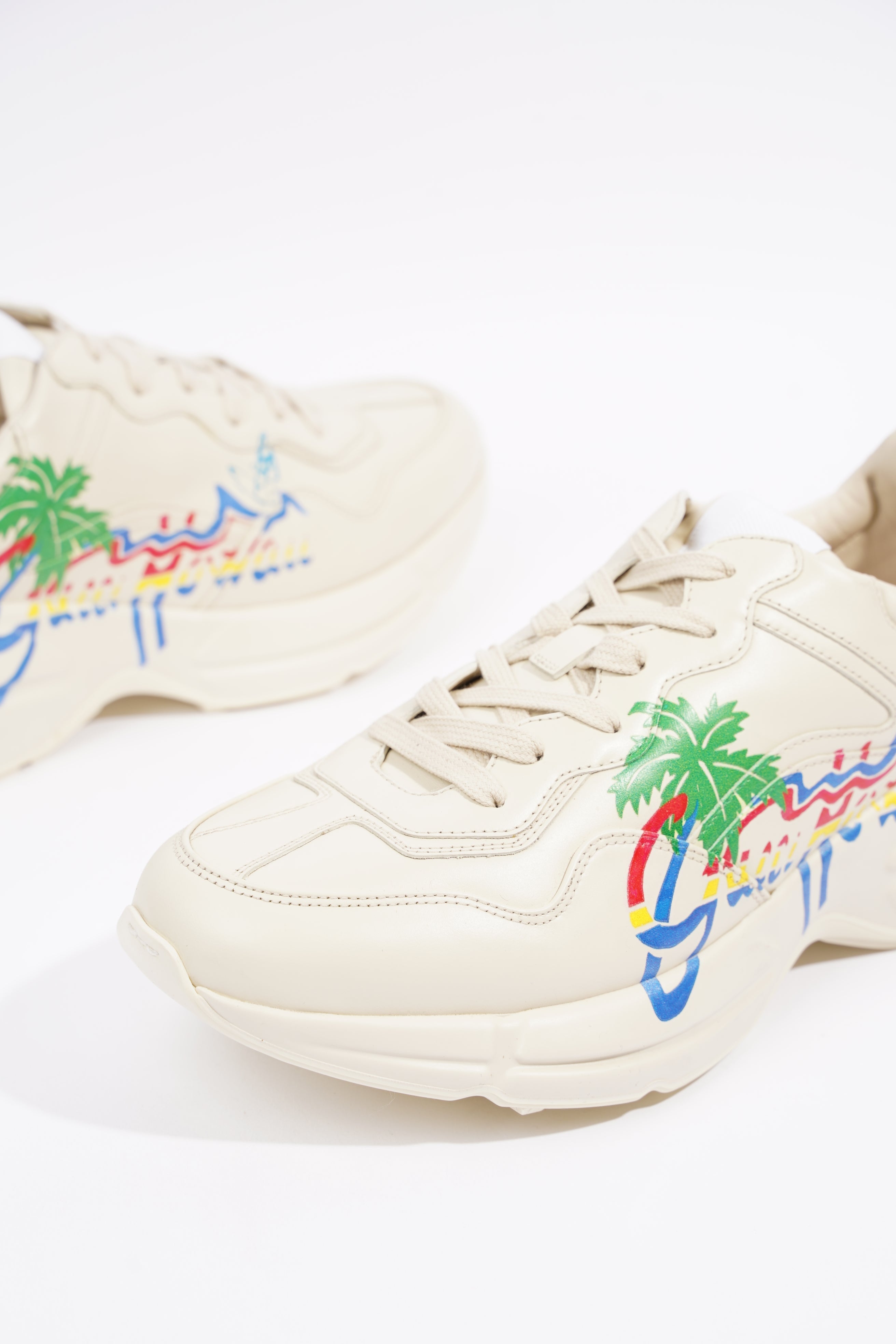 Gucci Mens Rhyton Ivory / Hawaii Print EU 42.5 / UK 8.5