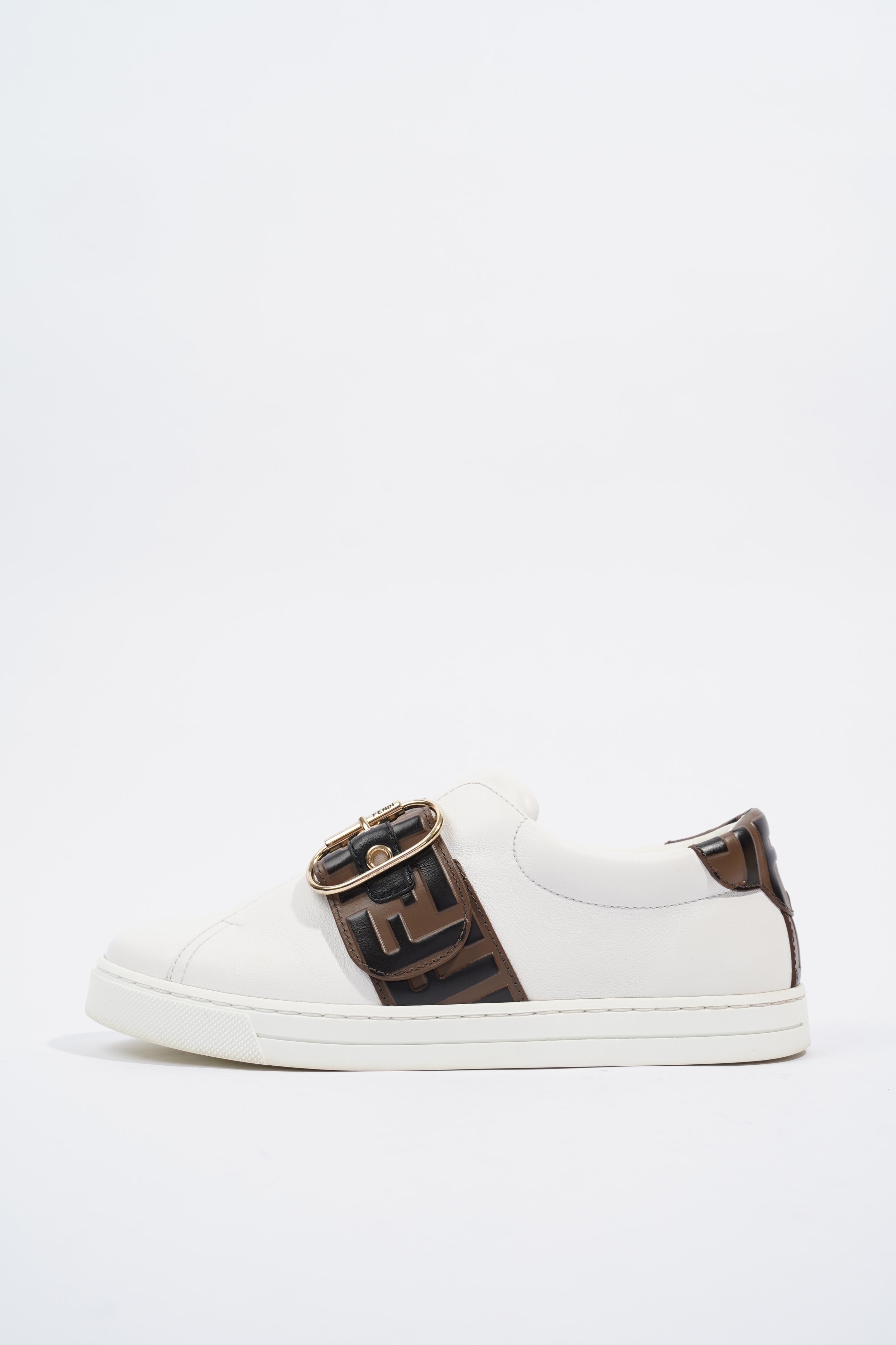 Fendi FF Band Tennis Sneaker White Zucca EU 36 / UK 3