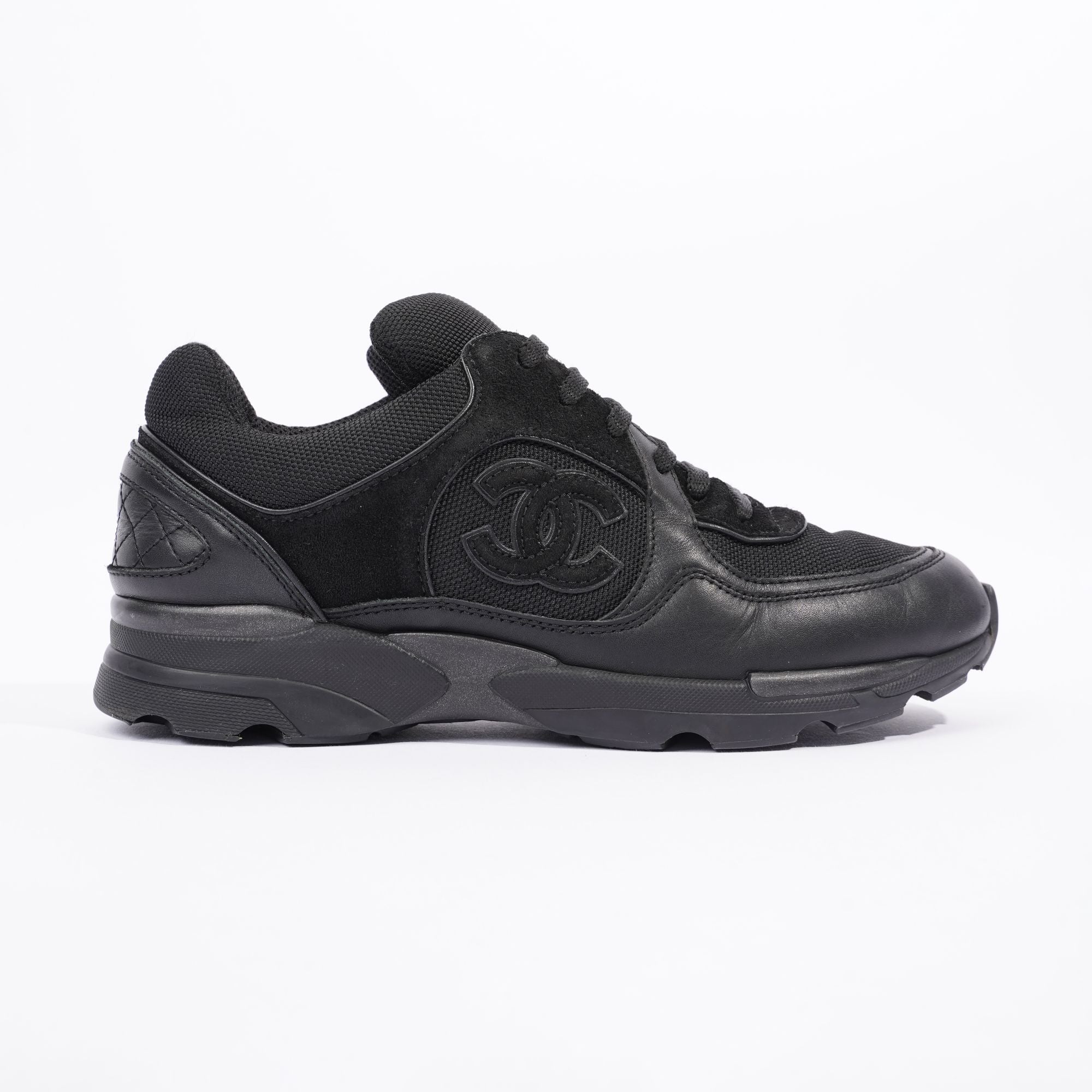Chanel Womens CC Runner Black EU 38.5 / UK 5.5