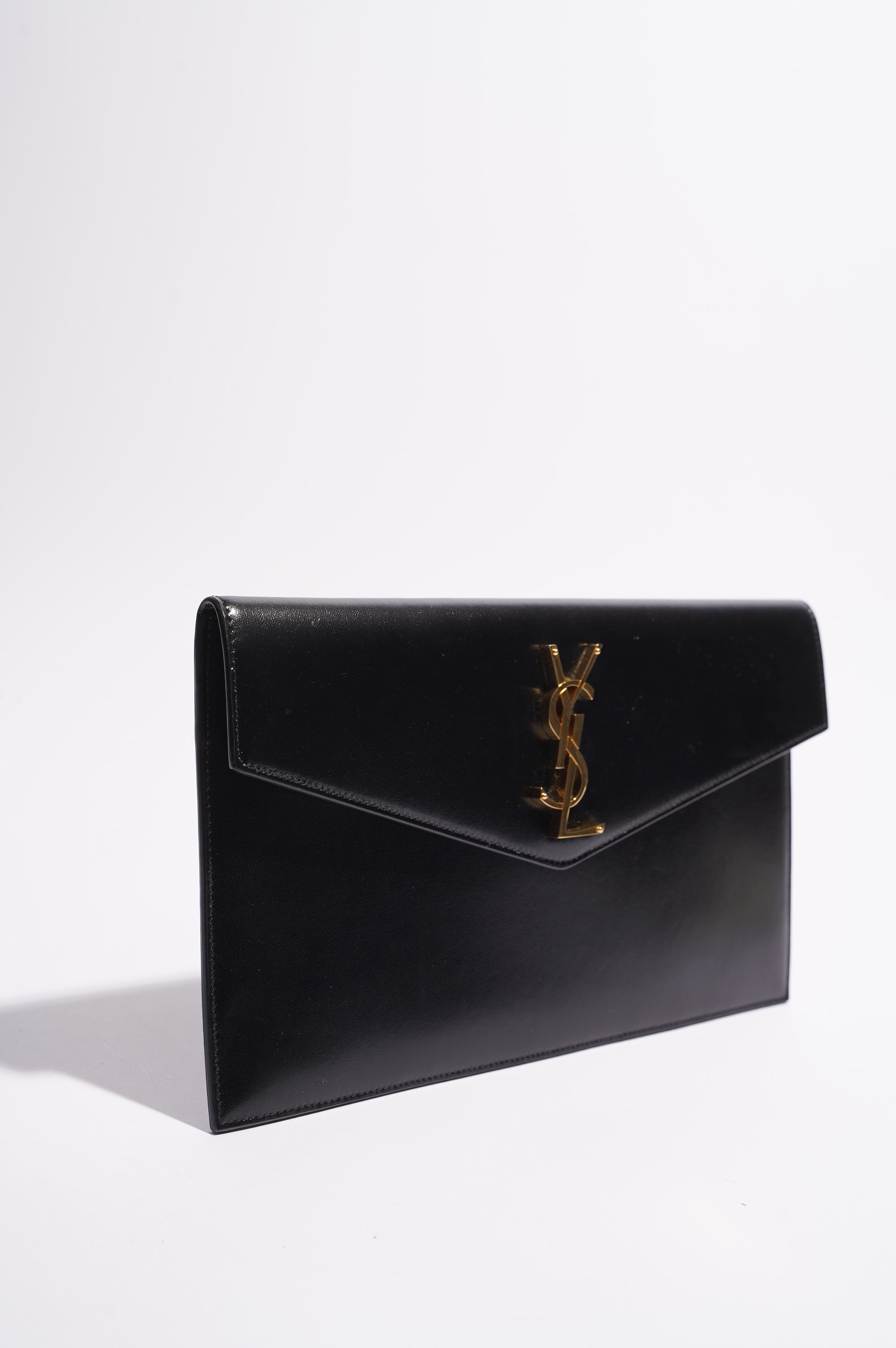Saint Laurent Uptown Pouch Black Leather