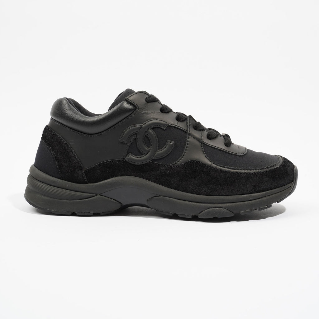 Chanel Womens CC Logo Runners Black EU 37.5 / UK 4.5