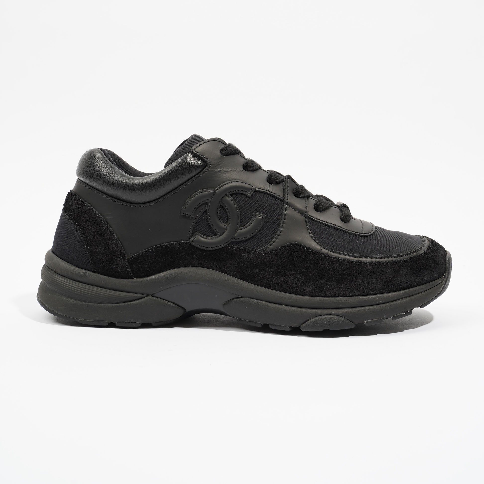Chanel Womens CC Logo Runners Black EU 37.5 / UK 4.5
