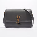 Saint Laurent Solferino Satchel Grey Leather Medium