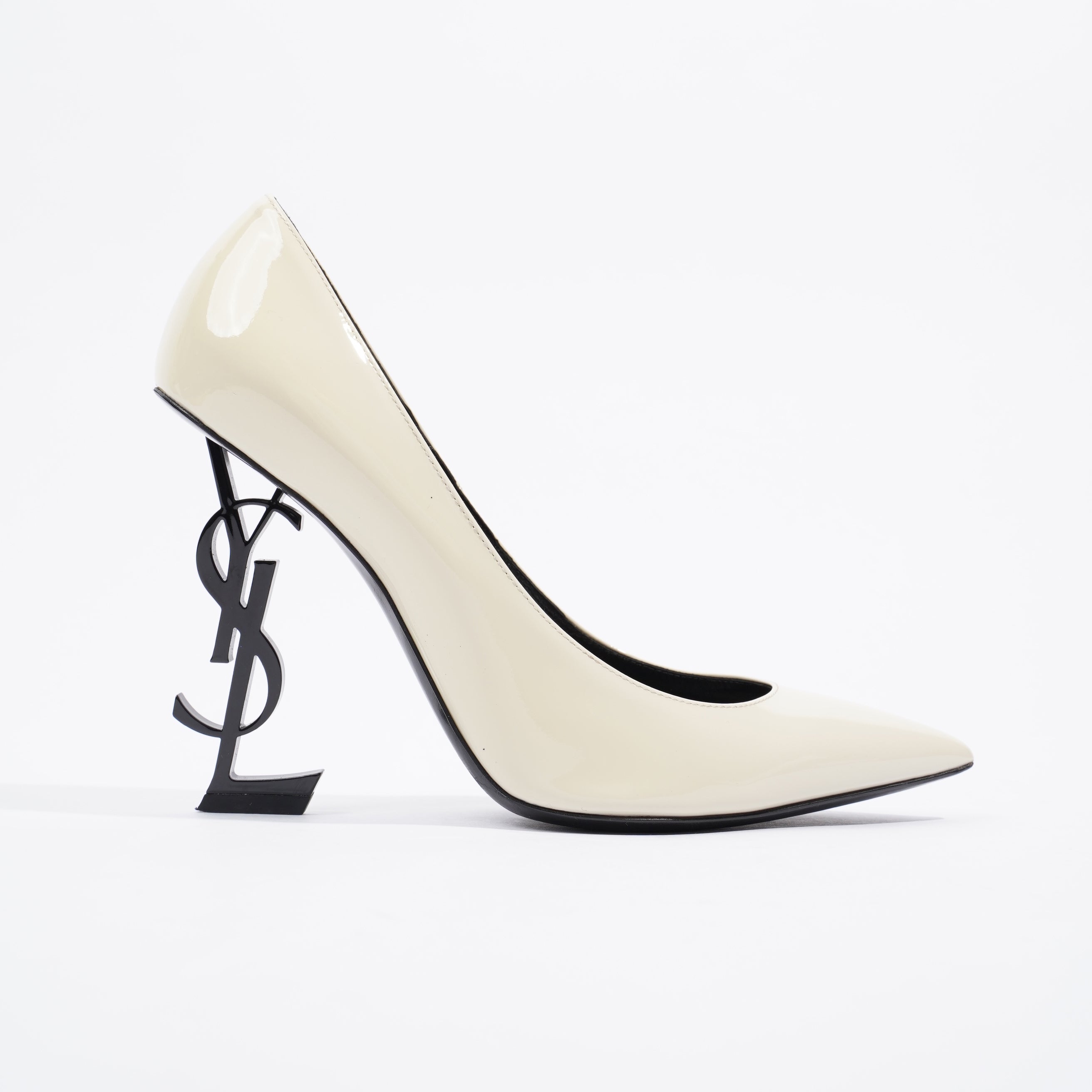 Saint Laurent Opyum Pump 110 Patent Beige EU 39.5 / UK 6.5